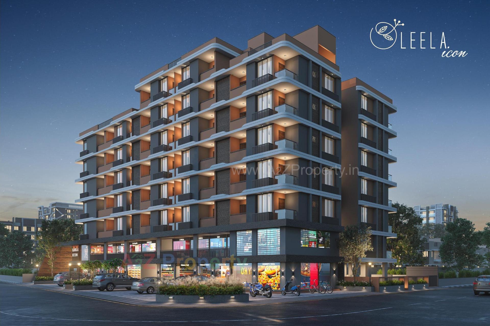 3D Elevation of real estate project Leela Icon located at Nikol, Ahmedabad, Gujarat