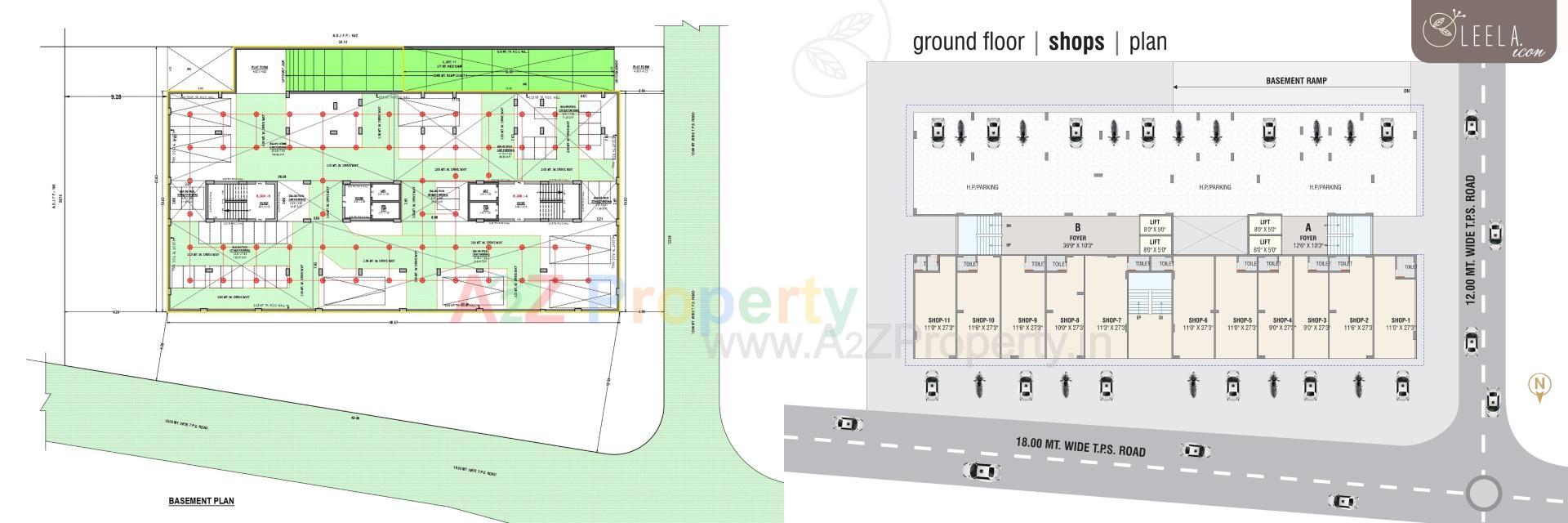 Layout of real estate project Leela Icon located at Nikol, Ahmedabad, Gujarat