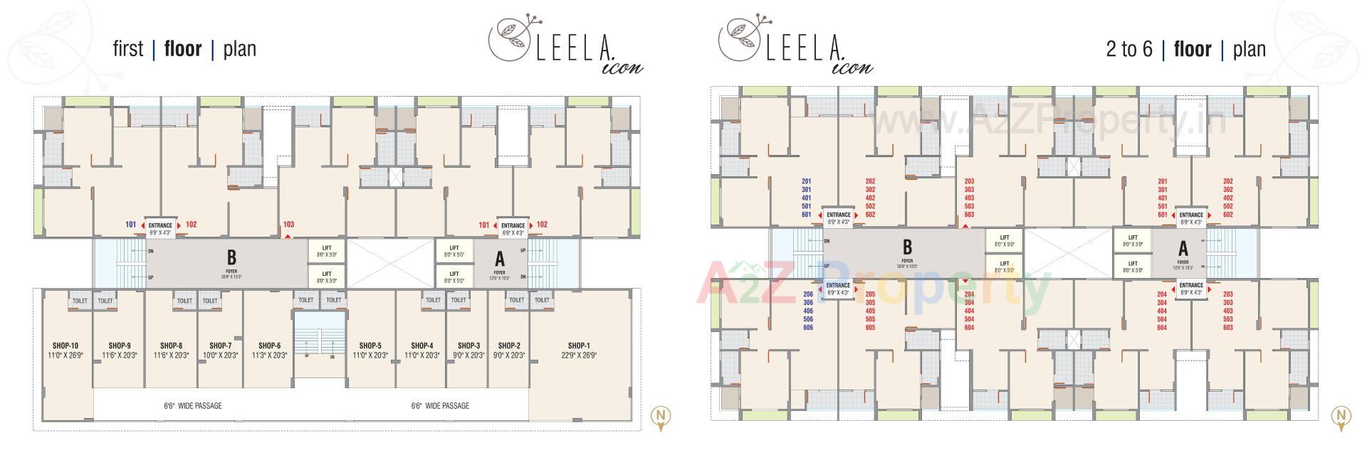 Layout of real estate project Leela Icon located at Nikol, Ahmedabad, Gujarat