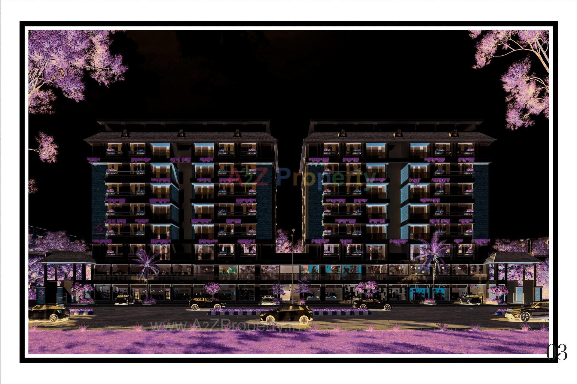 3D Elevation of real estate project Lemon Tree located at Nikol, Ahmedabad, Gujarat