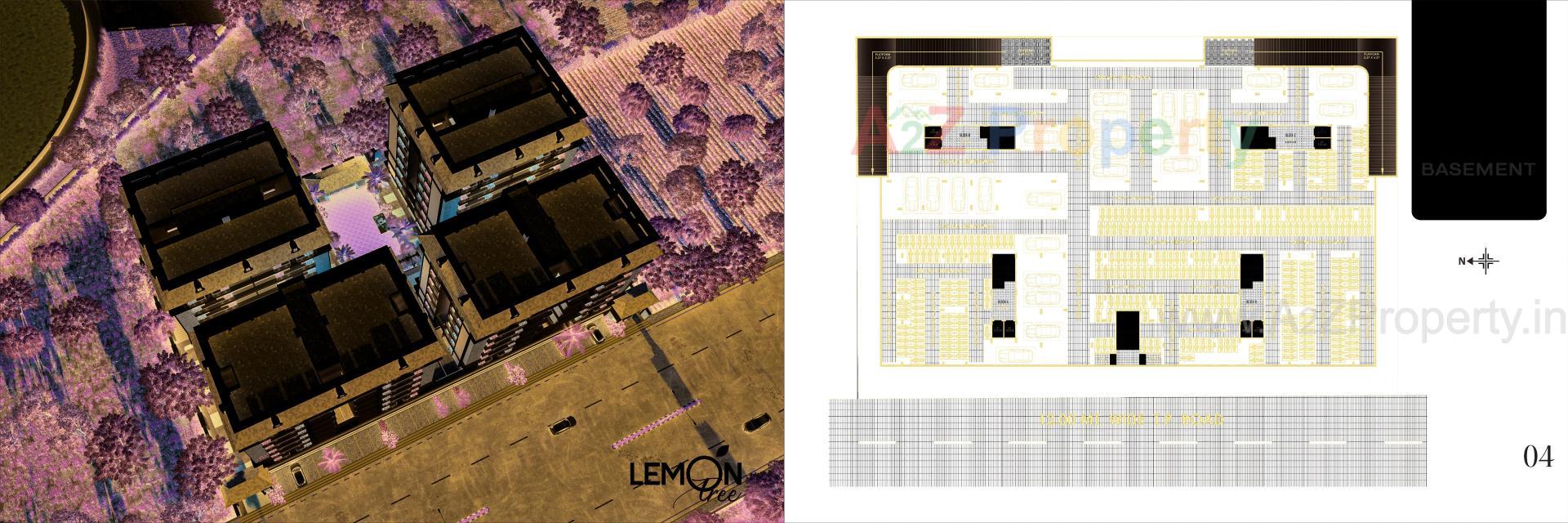 Layout of real estate project Lemon Tree located at Nikol, Ahmedabad, Gujarat