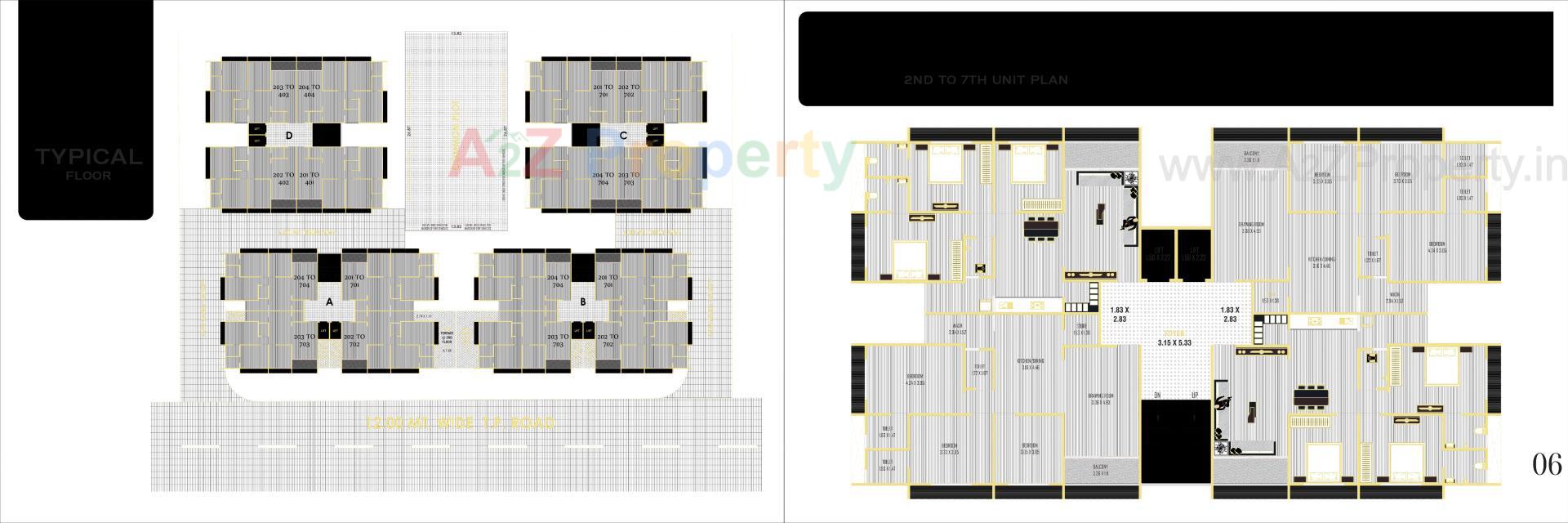 Layout of real estate project Lemon Tree located at Nikol, Ahmedabad, Gujarat