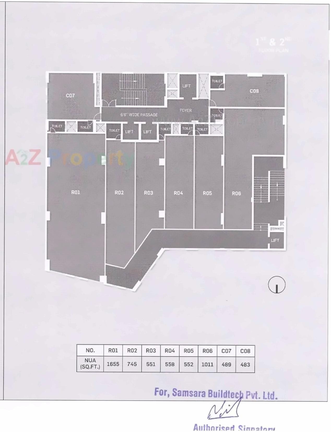Layout of real estate project Link located at Gota, Ahmedabad, Gujarat