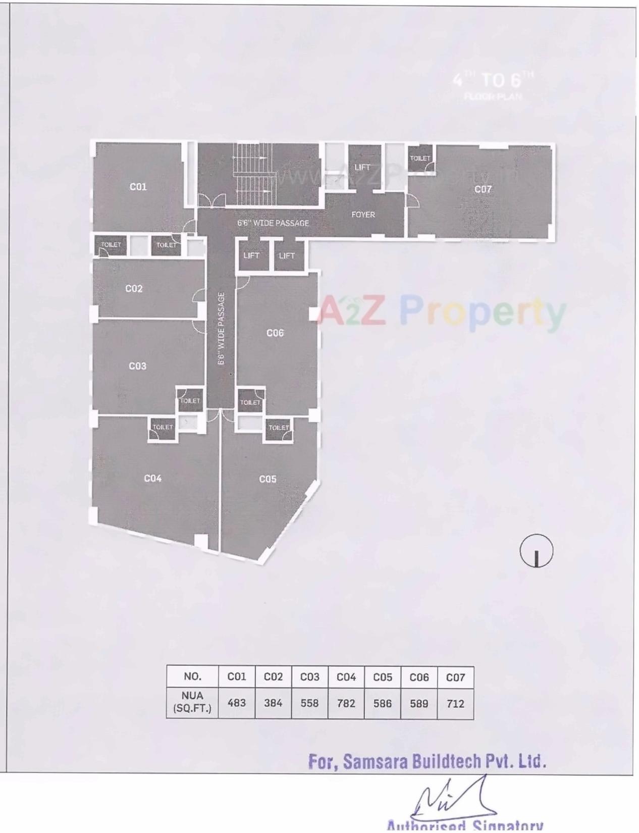 Layout of real estate project Link located at Gota, Ahmedabad, Gujarat