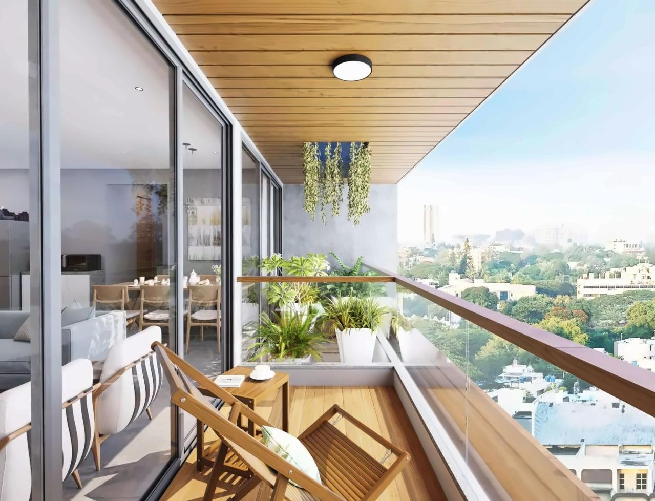 3D Elevation of real estate project Loft Gardens located at Gota, Ahmedabad, Gujarat