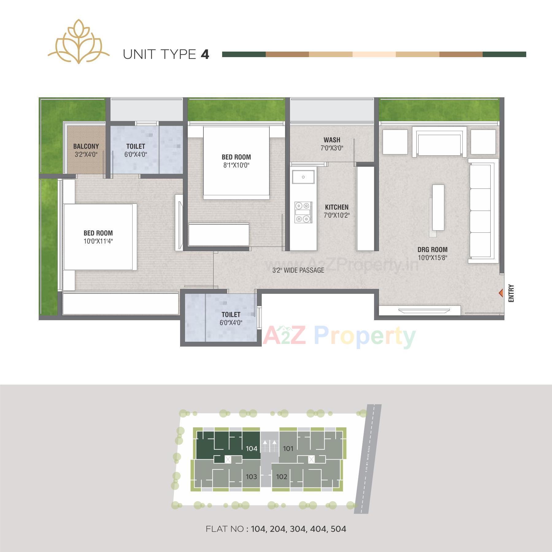 Layout of real estate project Lotus Avenue located at Vejalpur, Ahmedabad, Gujarat