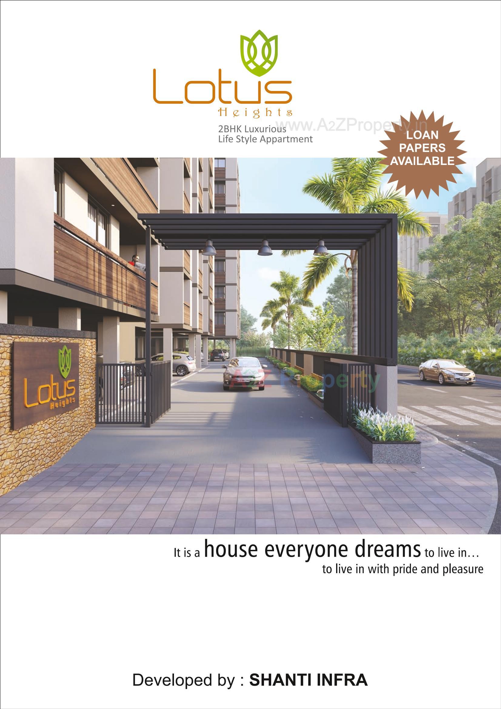 3D Elevation of real estate project Lotus Heights located at Vatva-1, Ahmedabad, Gujarat