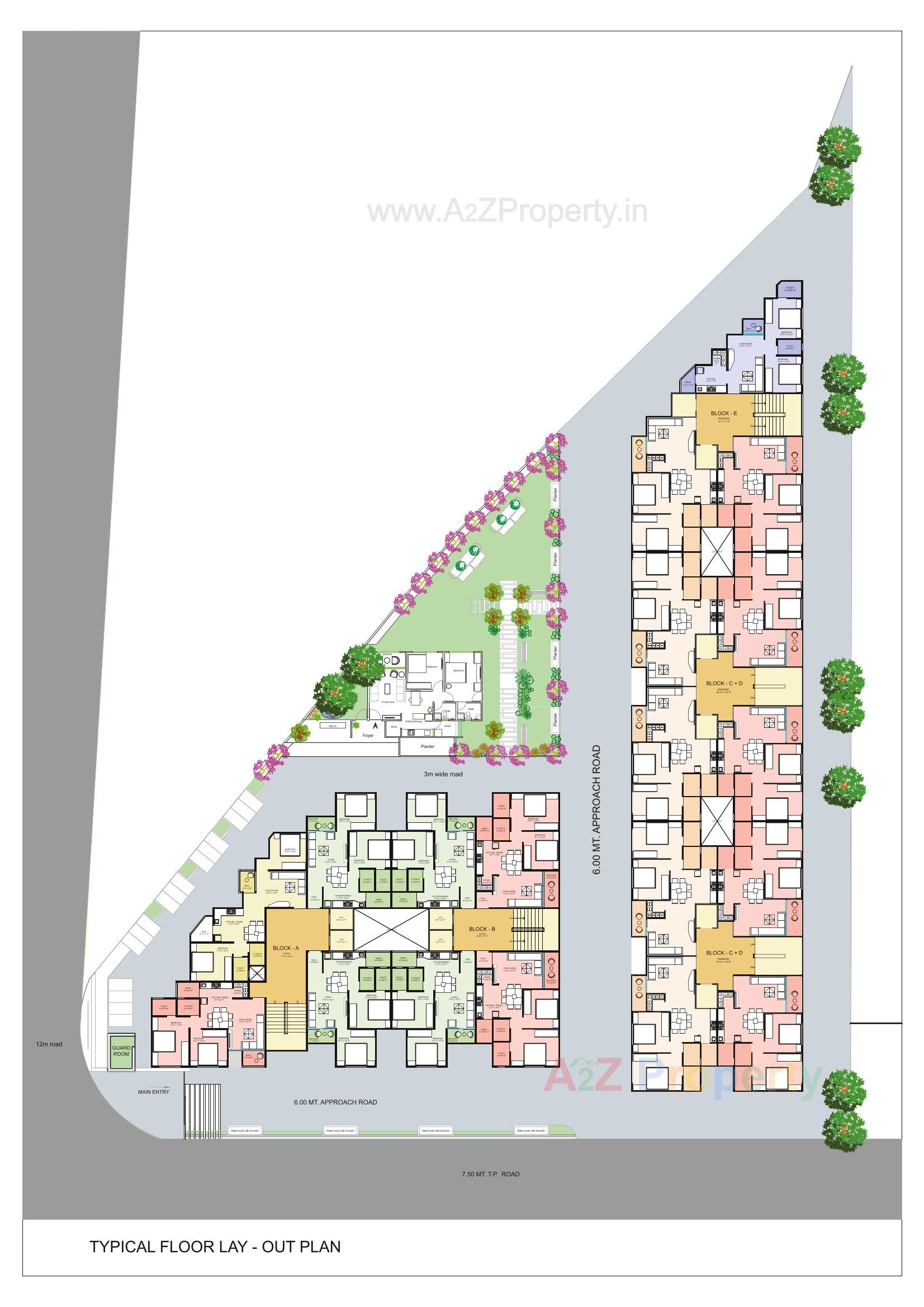 Layout of real estate project Lotus Heights located at Vatva-1, Ahmedabad, Gujarat