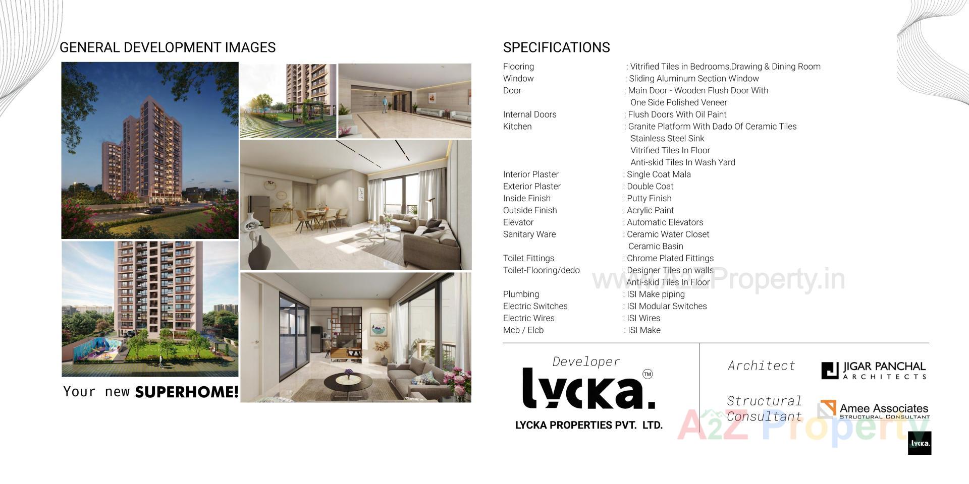  of real estate project Lycka Life located at Sola, Ahmedabad, Gujarat