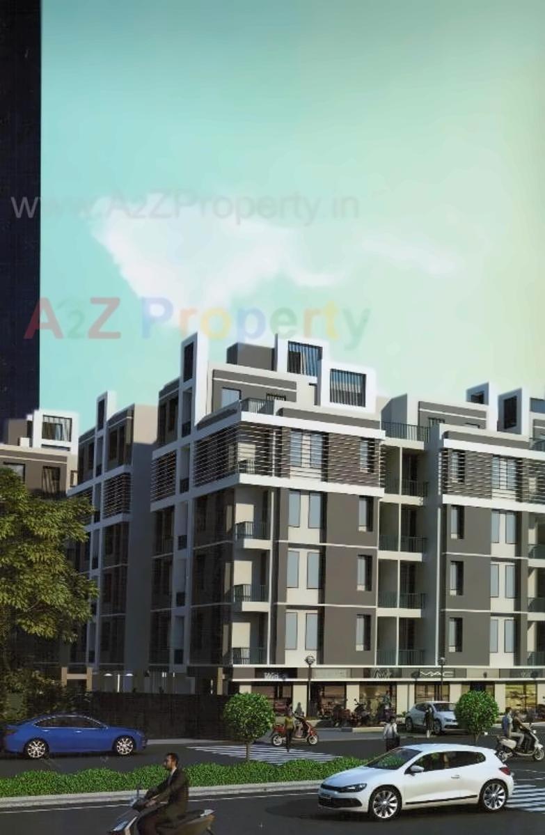 3D Elevation of real estate project M M Karim Apartments located at Gyaspur, Ahmedabad, Gujarat