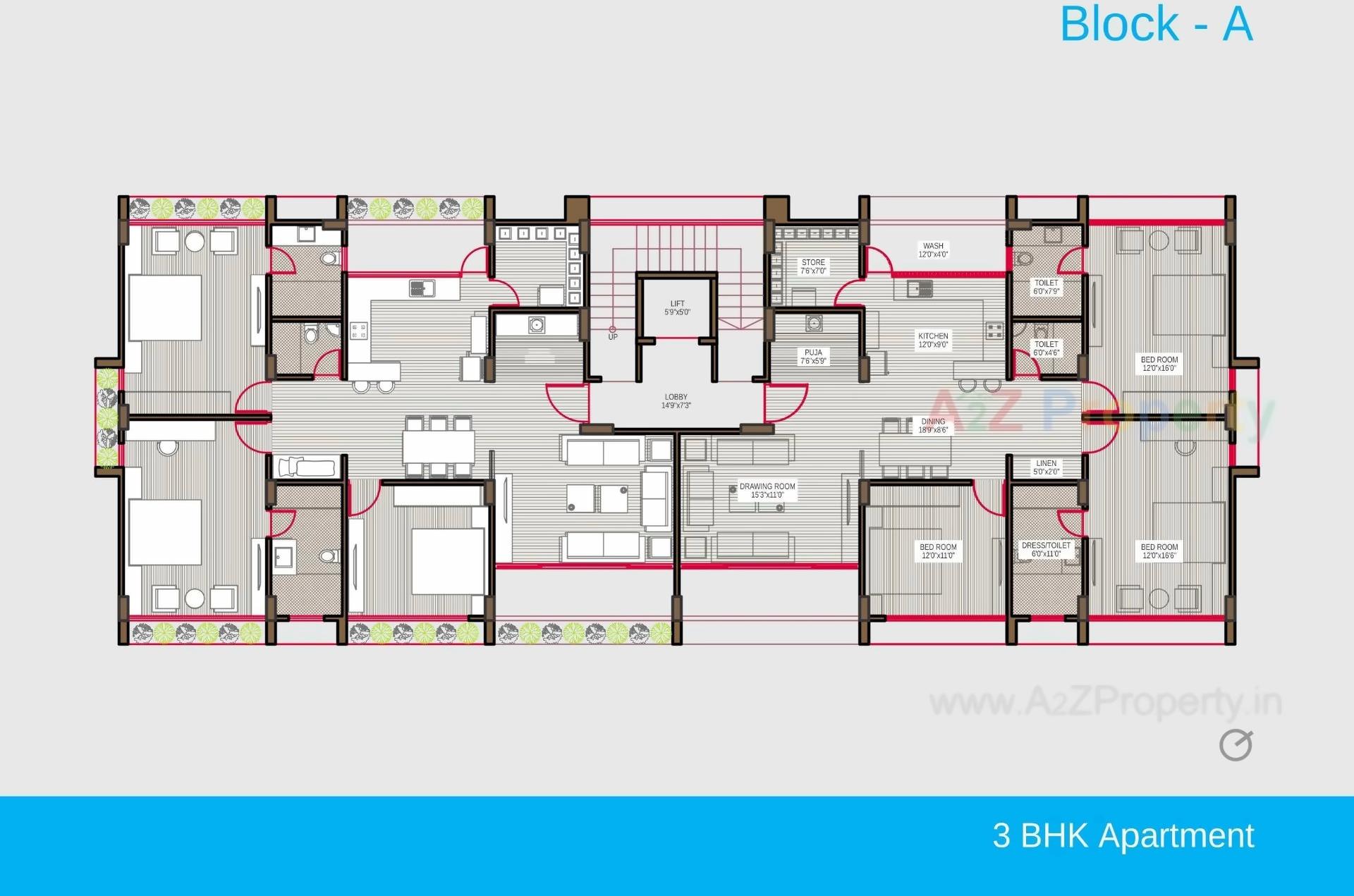 Layout of real estate project Maan Two located at Chhadawad, Ahmedabad, Gujarat