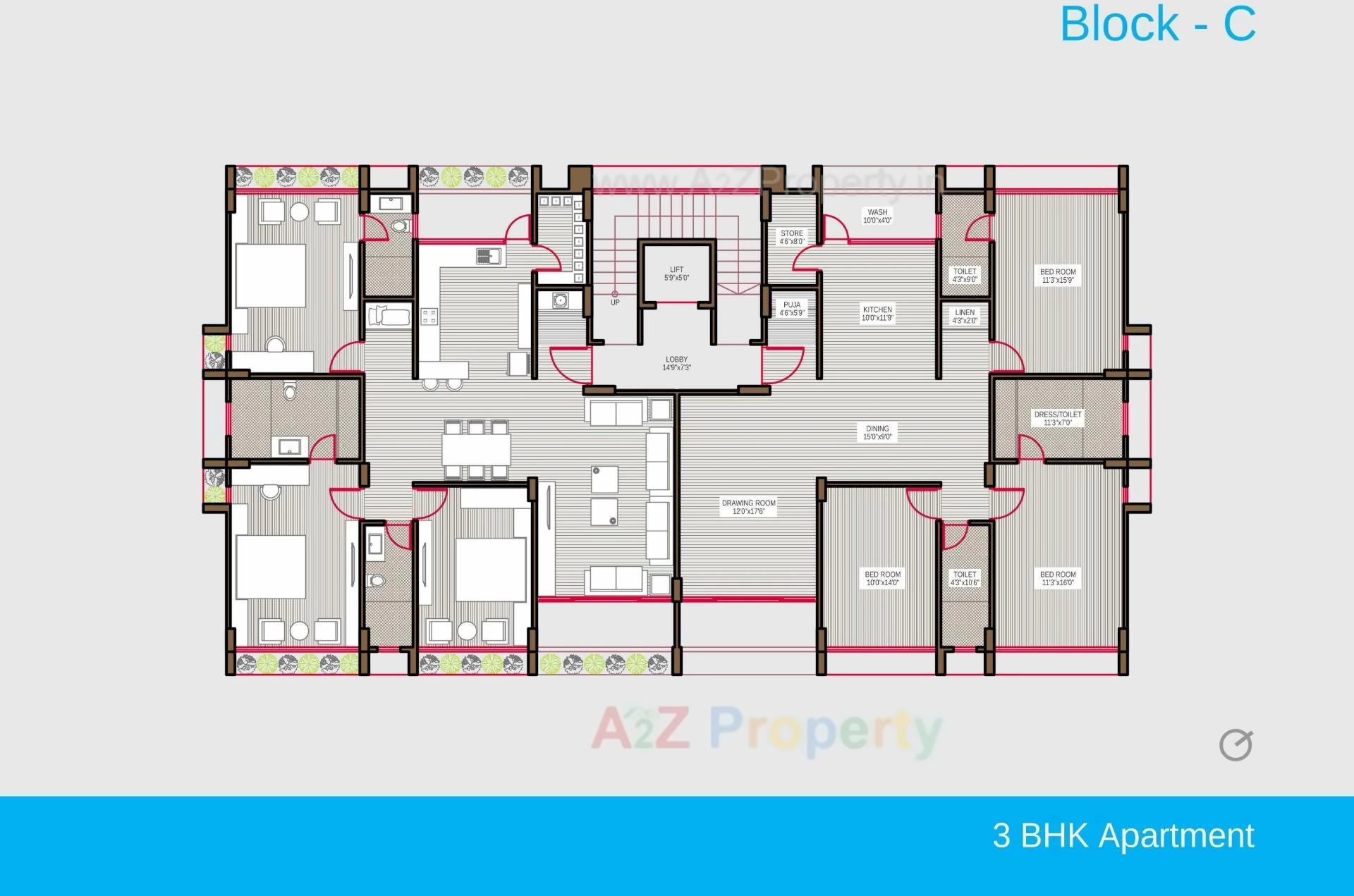 Layout of real estate project Maan Two located at Chhadawad, Ahmedabad, Gujarat