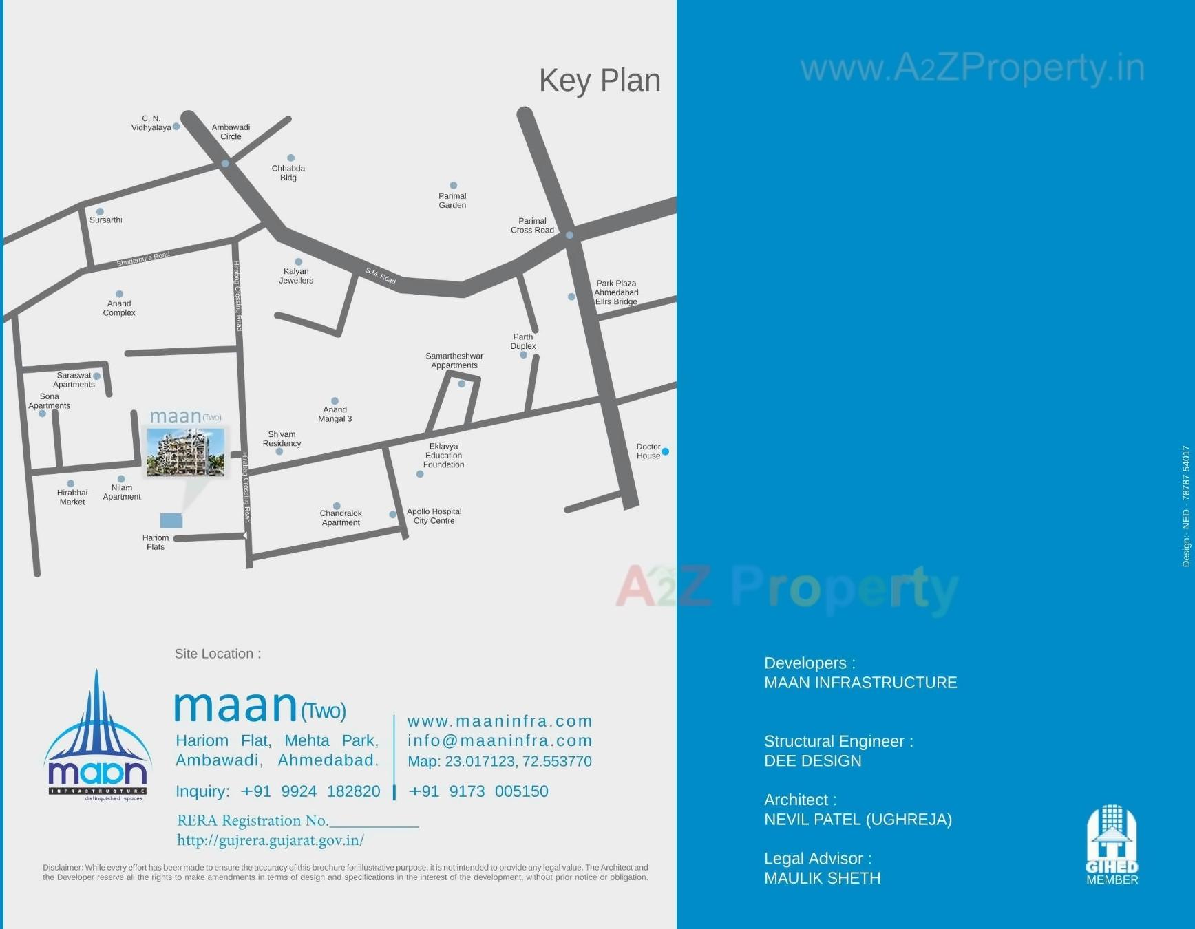  of real estate project Maan Two located at Chhadawad, Ahmedabad, Gujarat