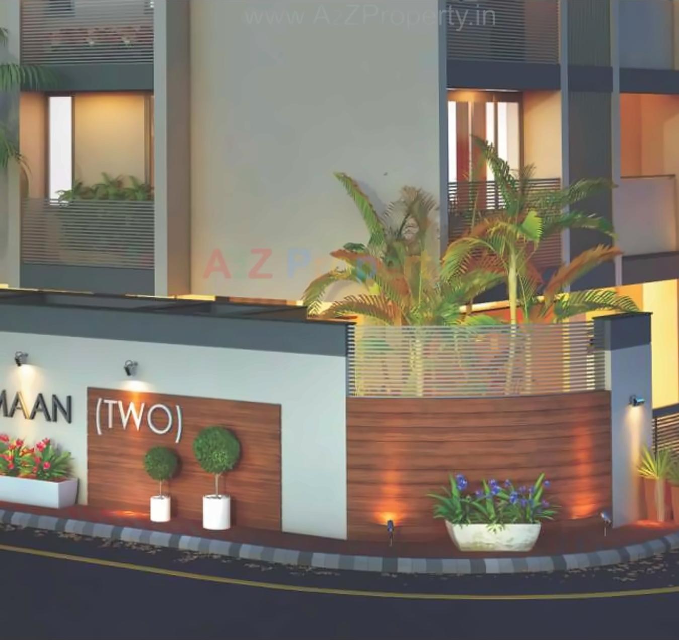 3D Elevation of real estate project Maan Two located at Chhadawad, Ahmedabad, Gujarat