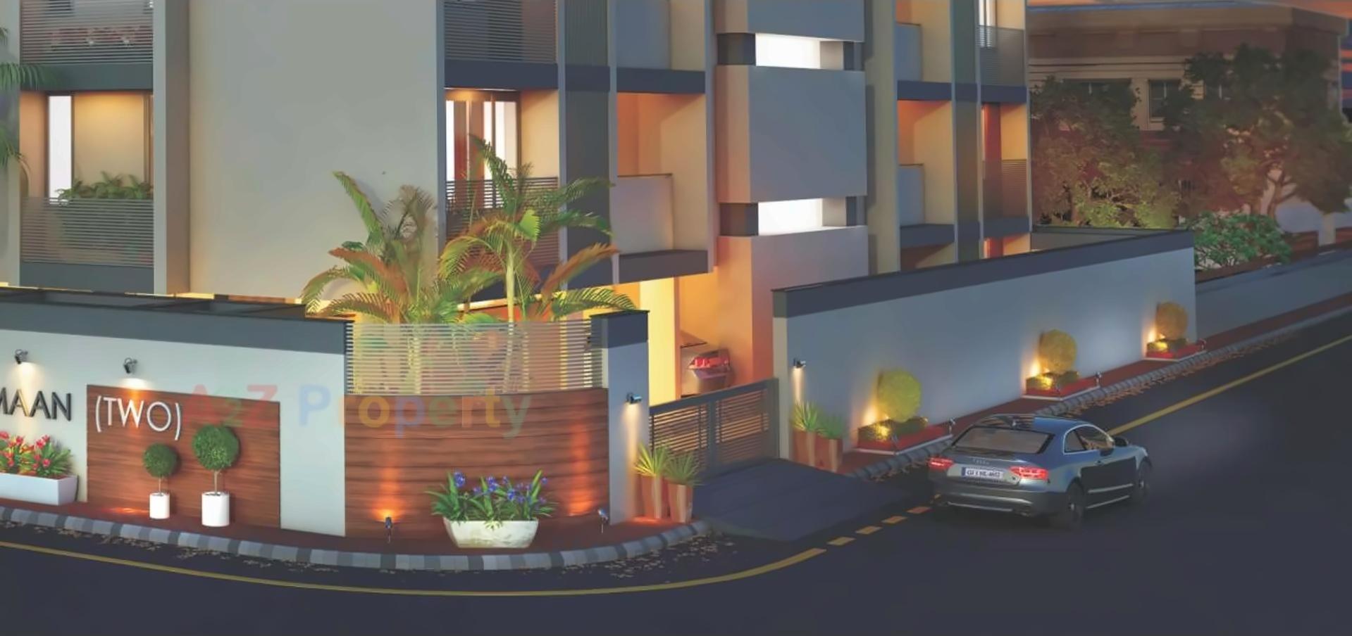 3D Elevation of real estate project Maan Two located at Chhadawad, Ahmedabad, Gujarat