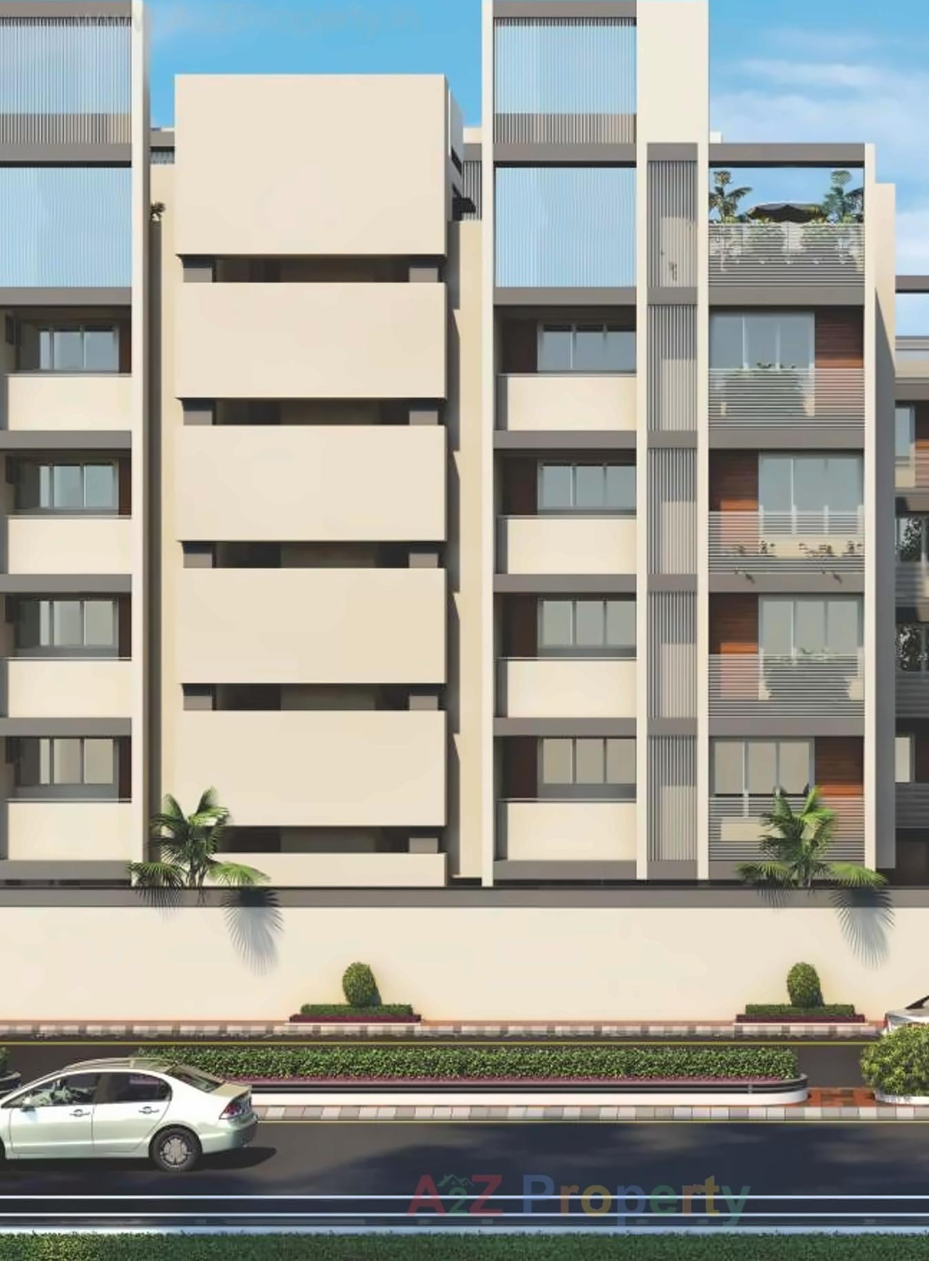 3D Elevation of real estate project Maan Two located at Chhadawad, Ahmedabad, Gujarat