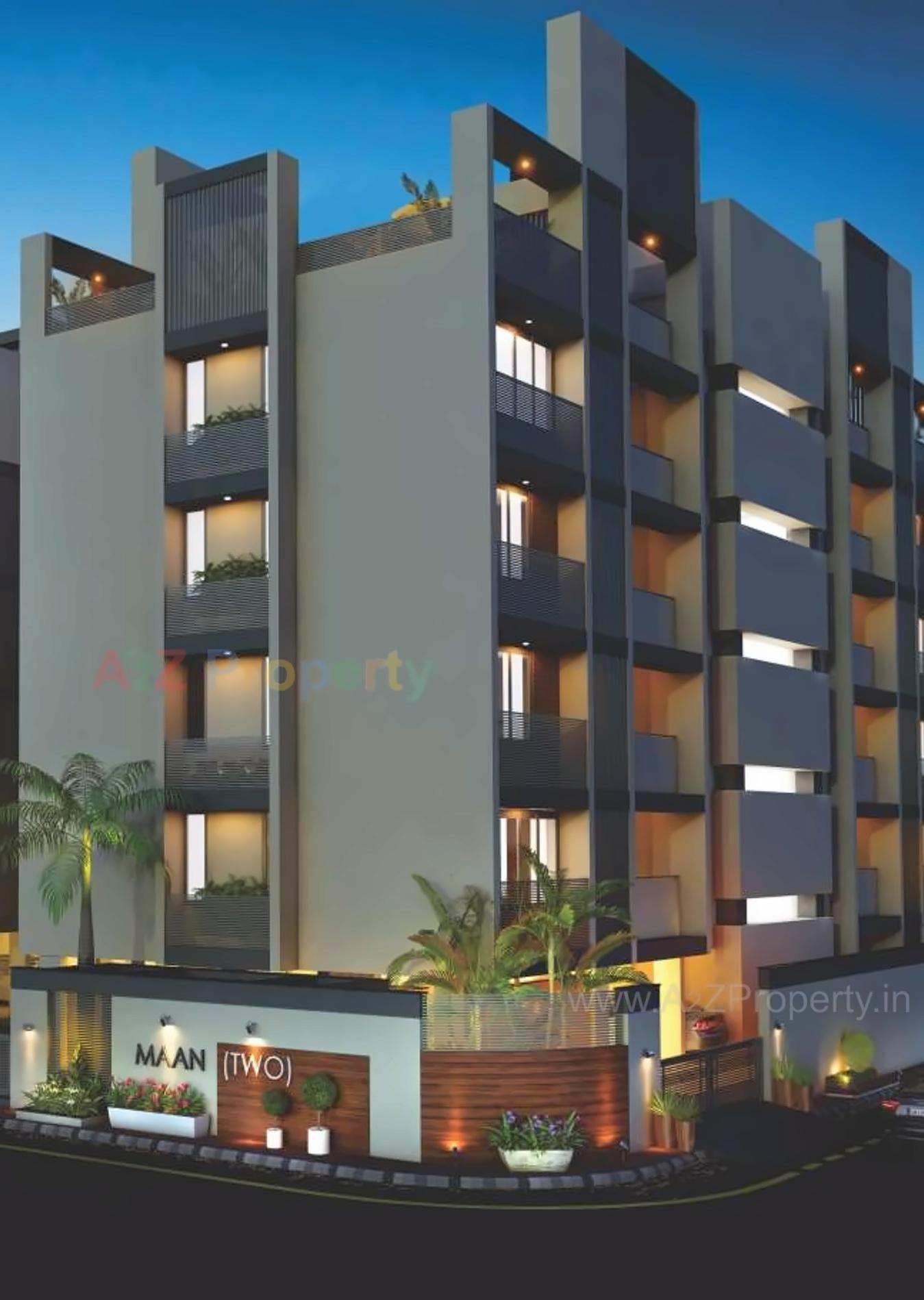 3D Elevation of real estate project Maan Two located at Chhadawad, Ahmedabad, Gujarat