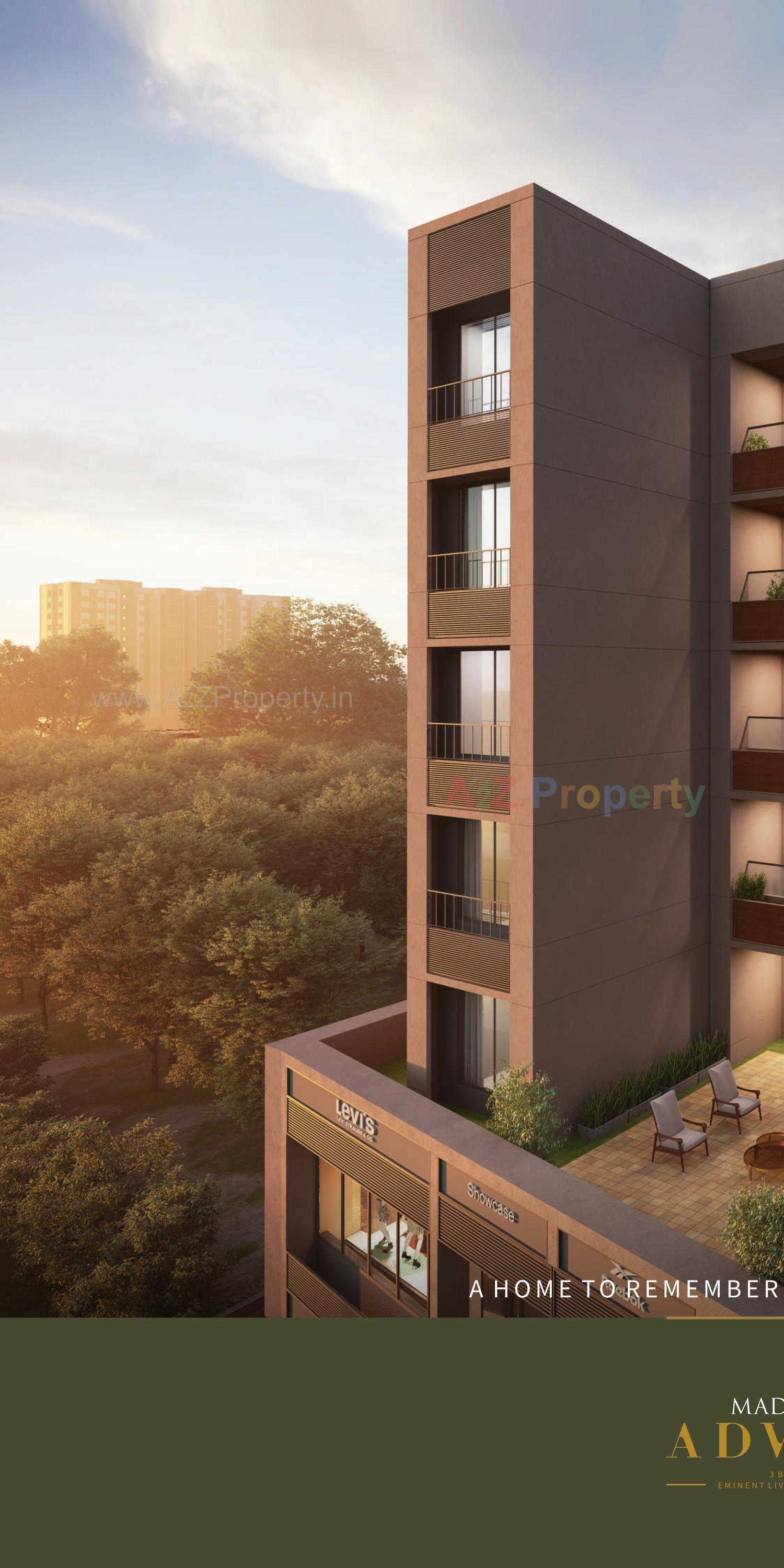 3D Elevation of real estate project Madhav Advait located at Ahmedabad, Ahmedabad, Gujarat