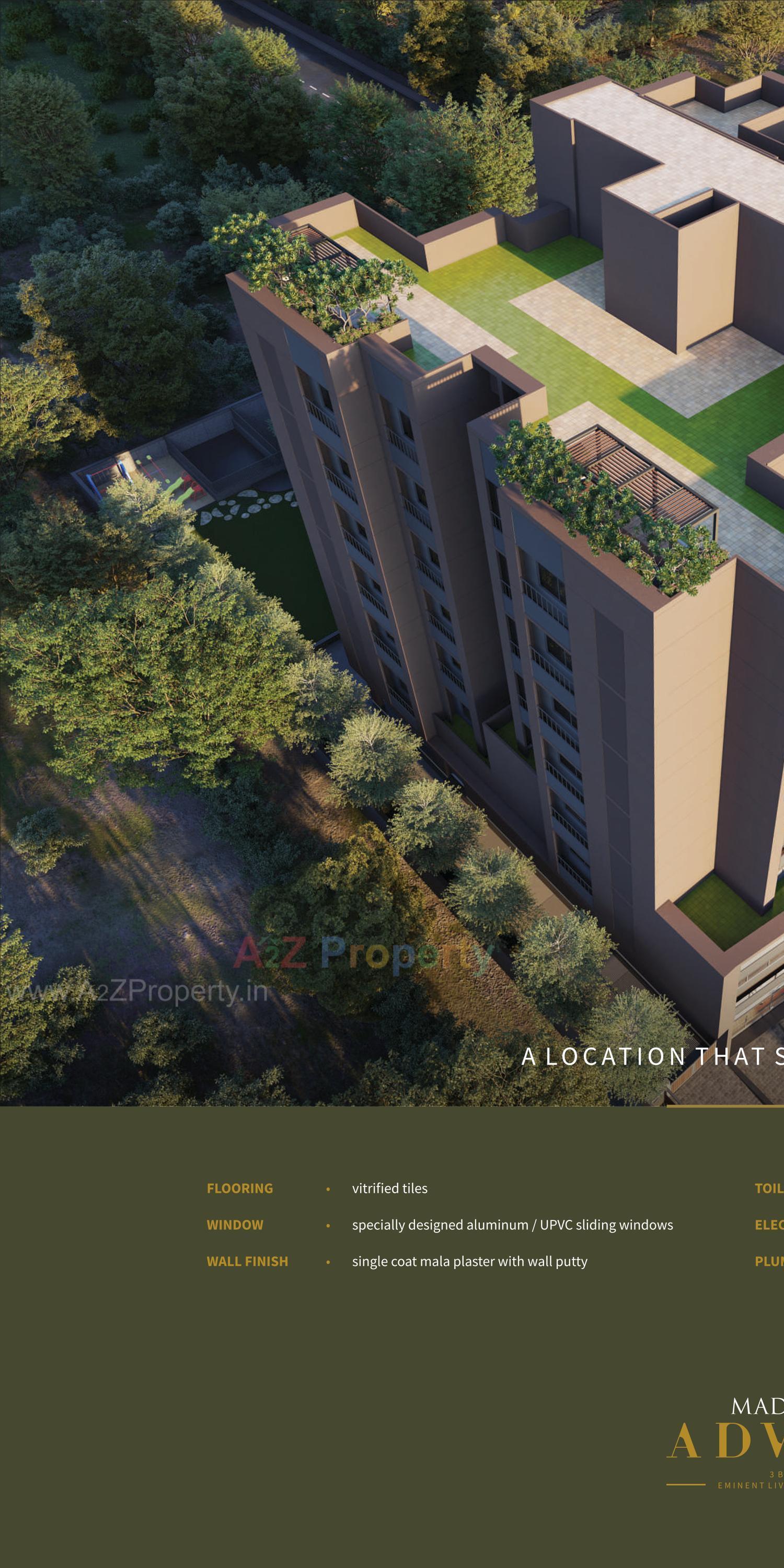 3D Elevation of real estate project Madhav Advait located at Ahmedabad, Ahmedabad, Gujarat