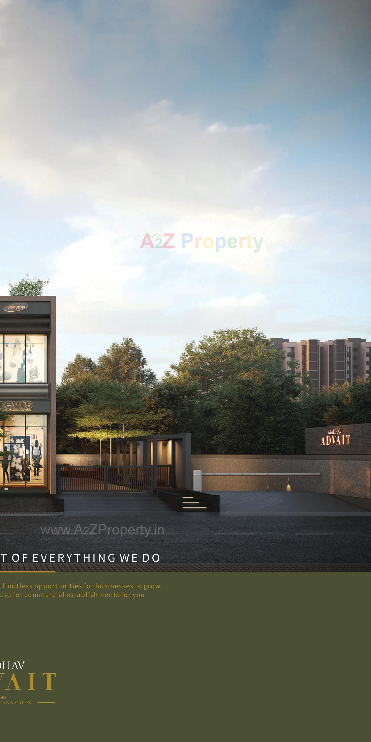 3D Elevation of real estate project Madhav Advait located at Ahmedabad, Ahmedabad, Gujarat