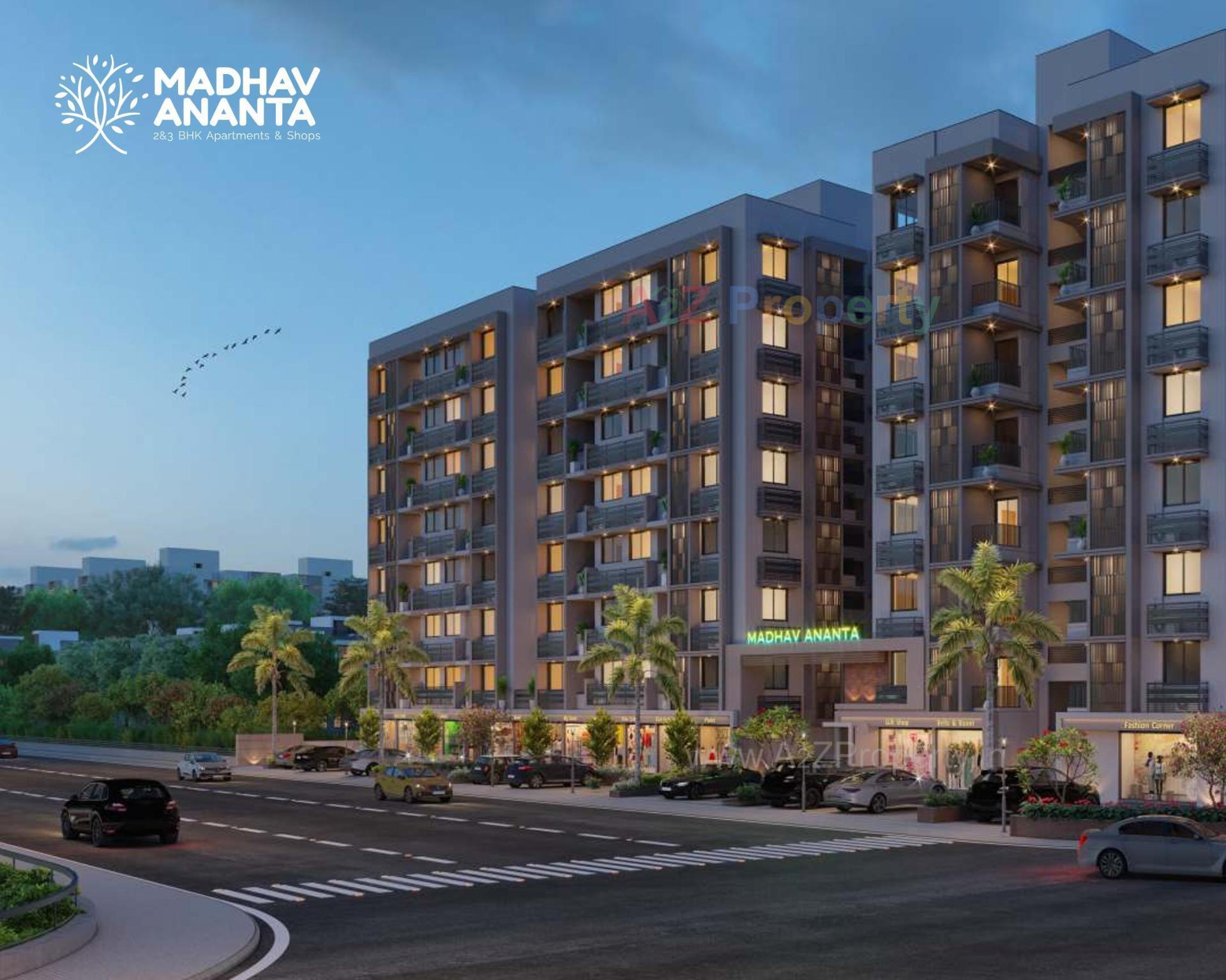 3D Elevation of real estate project Madhav Ananta located at Ahmedabad, Ahmedabad, Gujarat
