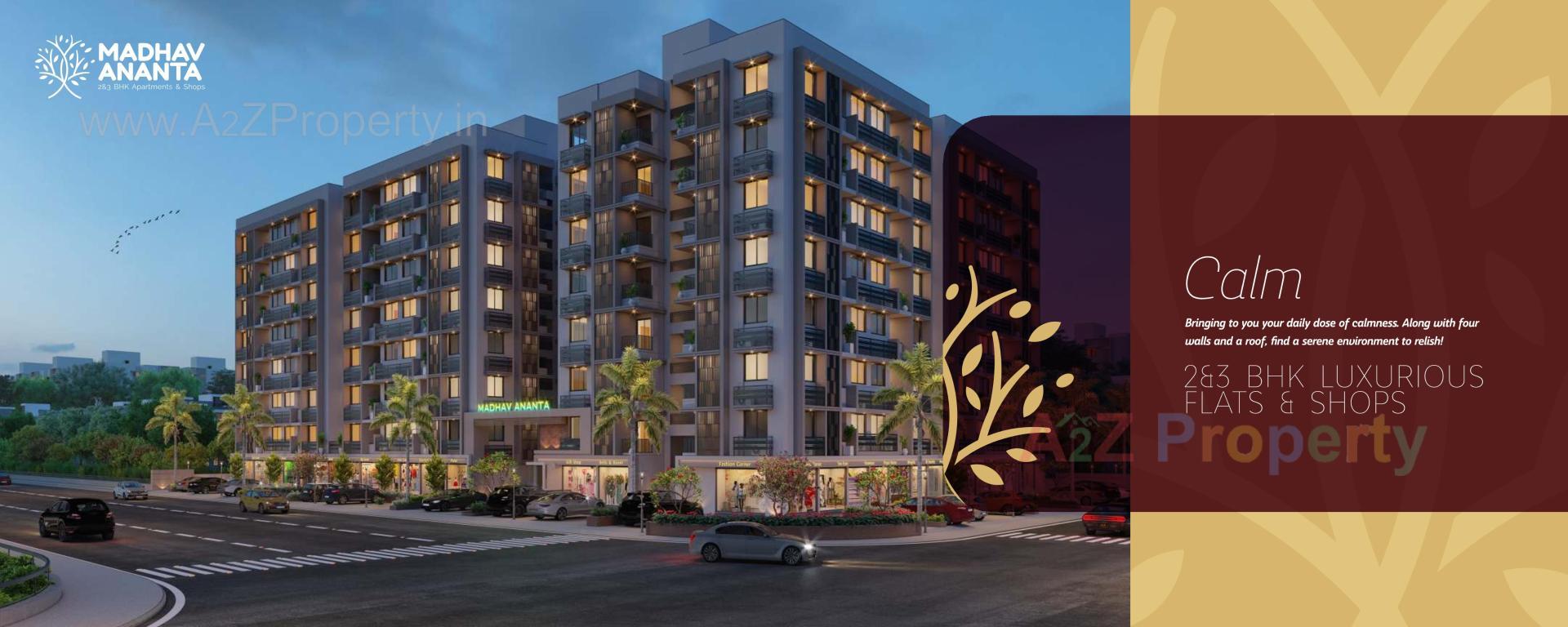 3D Elevation of real estate project Madhav Ananta located at Ahmedabad, Ahmedabad, Gujarat