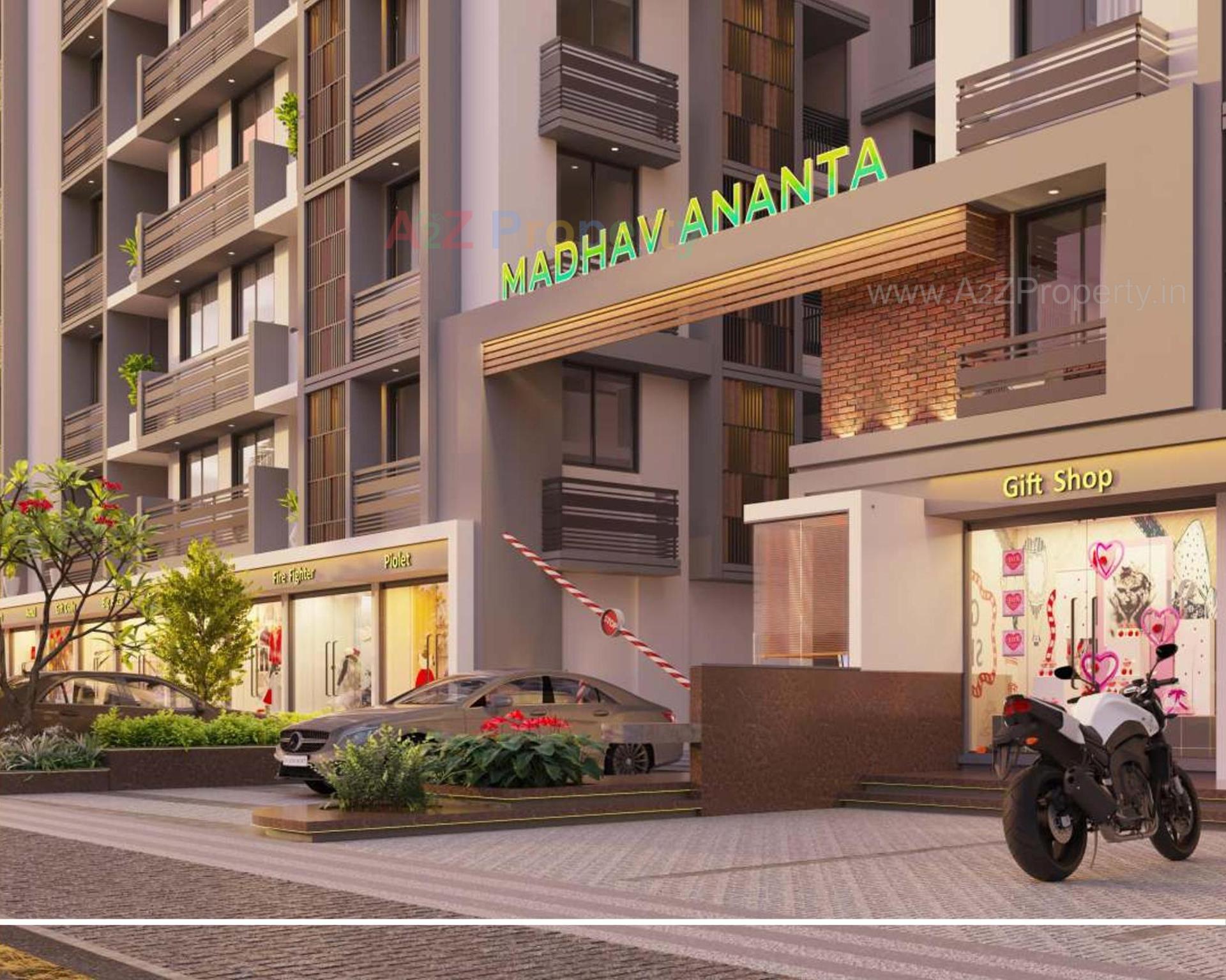 3D Elevation of real estate project Madhav Ananta located at Ahmedabad, Ahmedabad, Gujarat