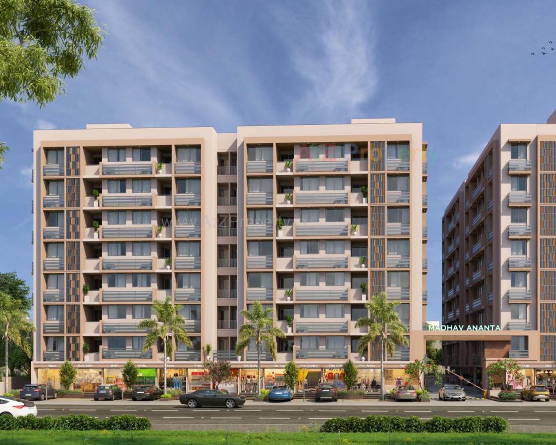 3D Elevation of real estate project Madhav Ananta located at Ahmedabad, Ahmedabad, Gujarat