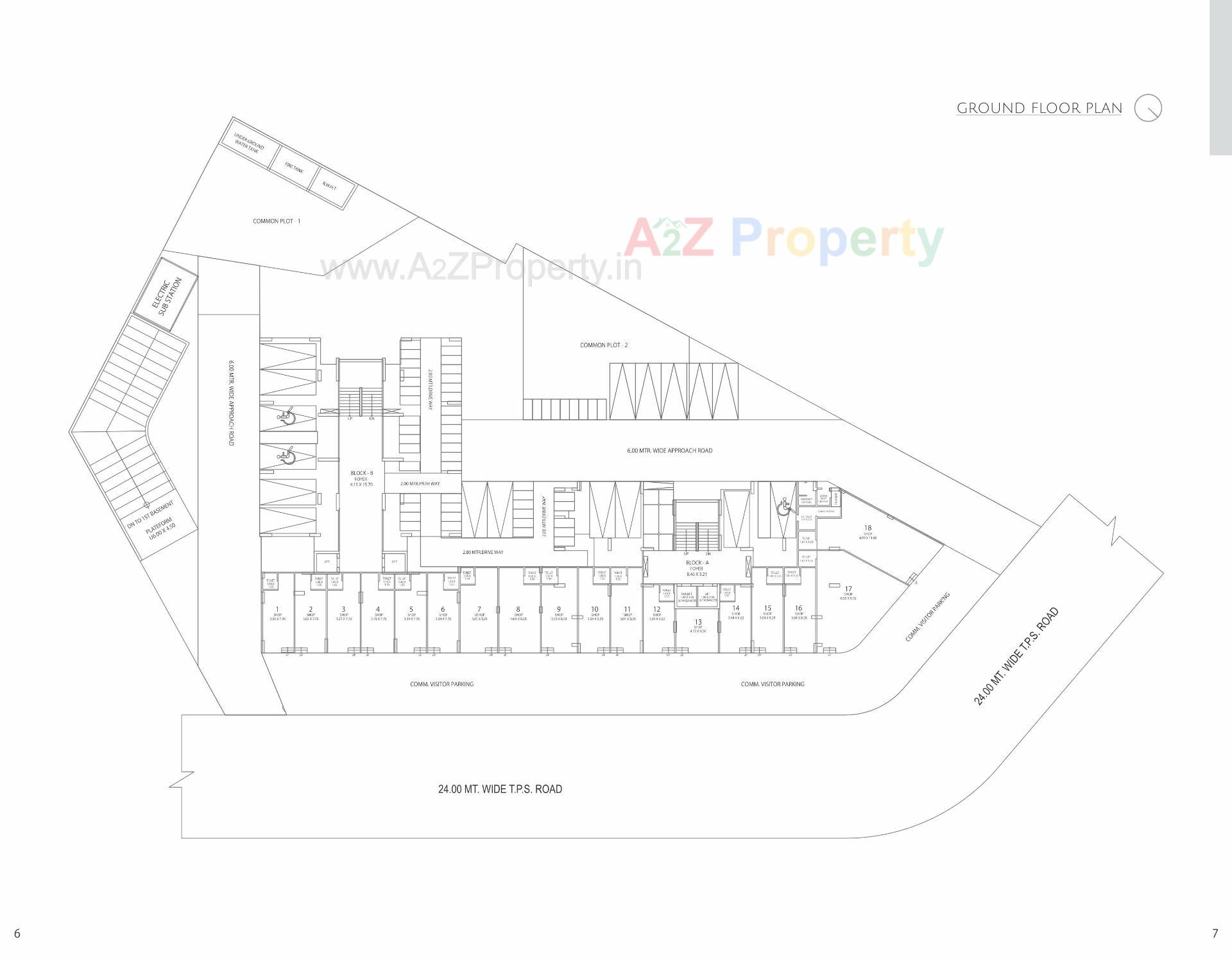 Layout of real estate project Madhav Heights located at Chenpur, Ahmedabad, Gujarat