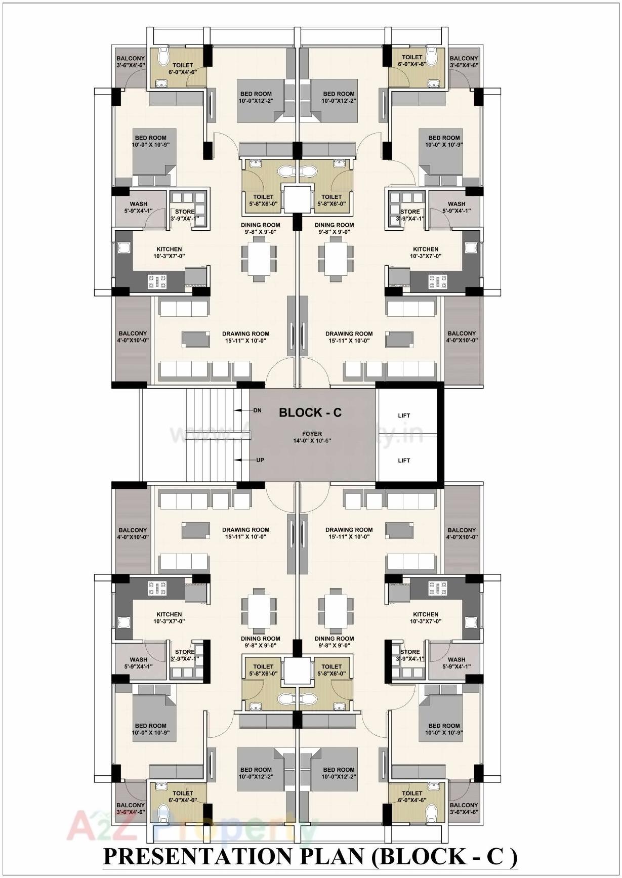Layout of real estate project Madhav Pride located at Wadaj, Ahmedabad, Gujarat