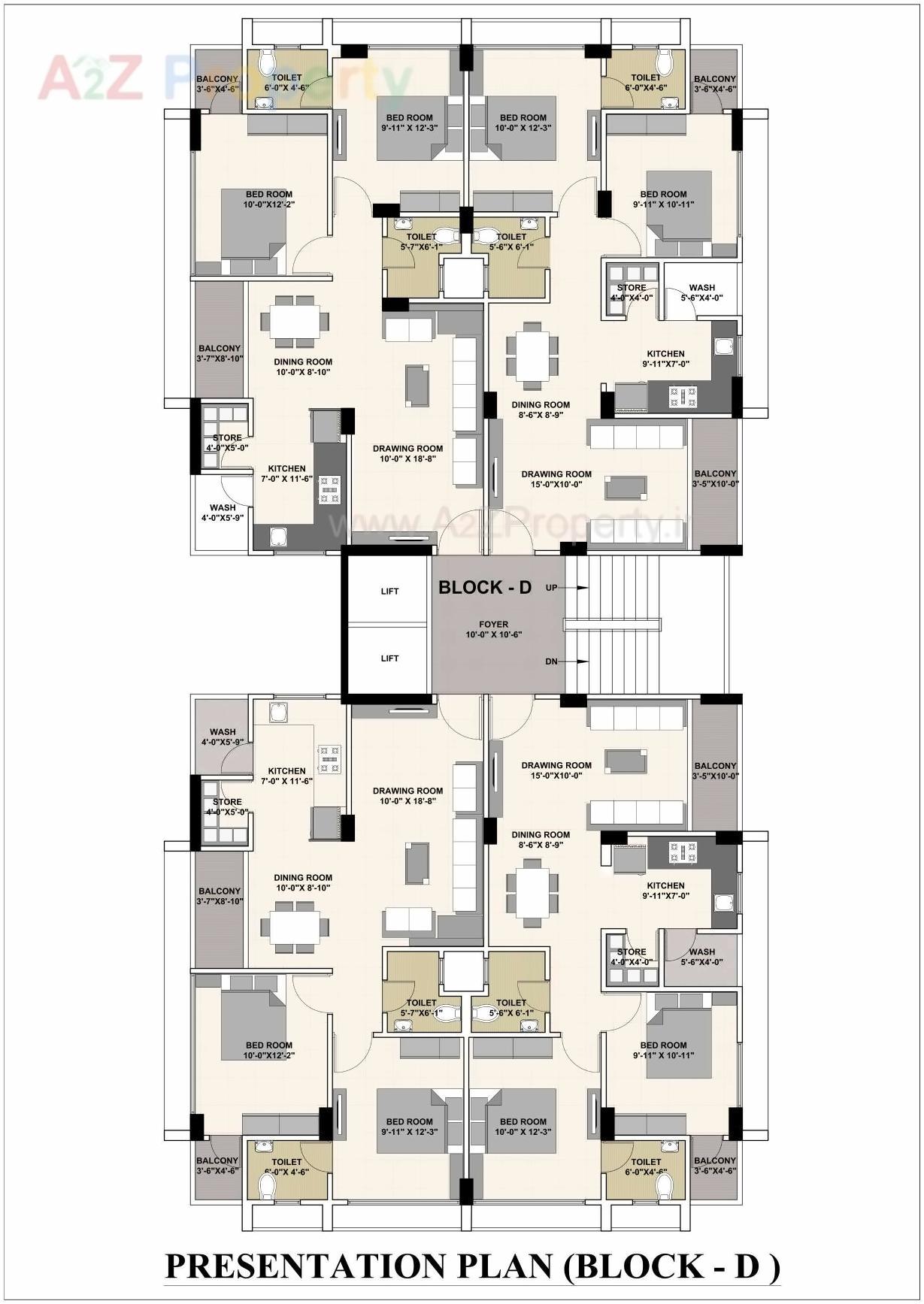 Layout of real estate project Madhav Pride located at Wadaj, Ahmedabad, Gujarat