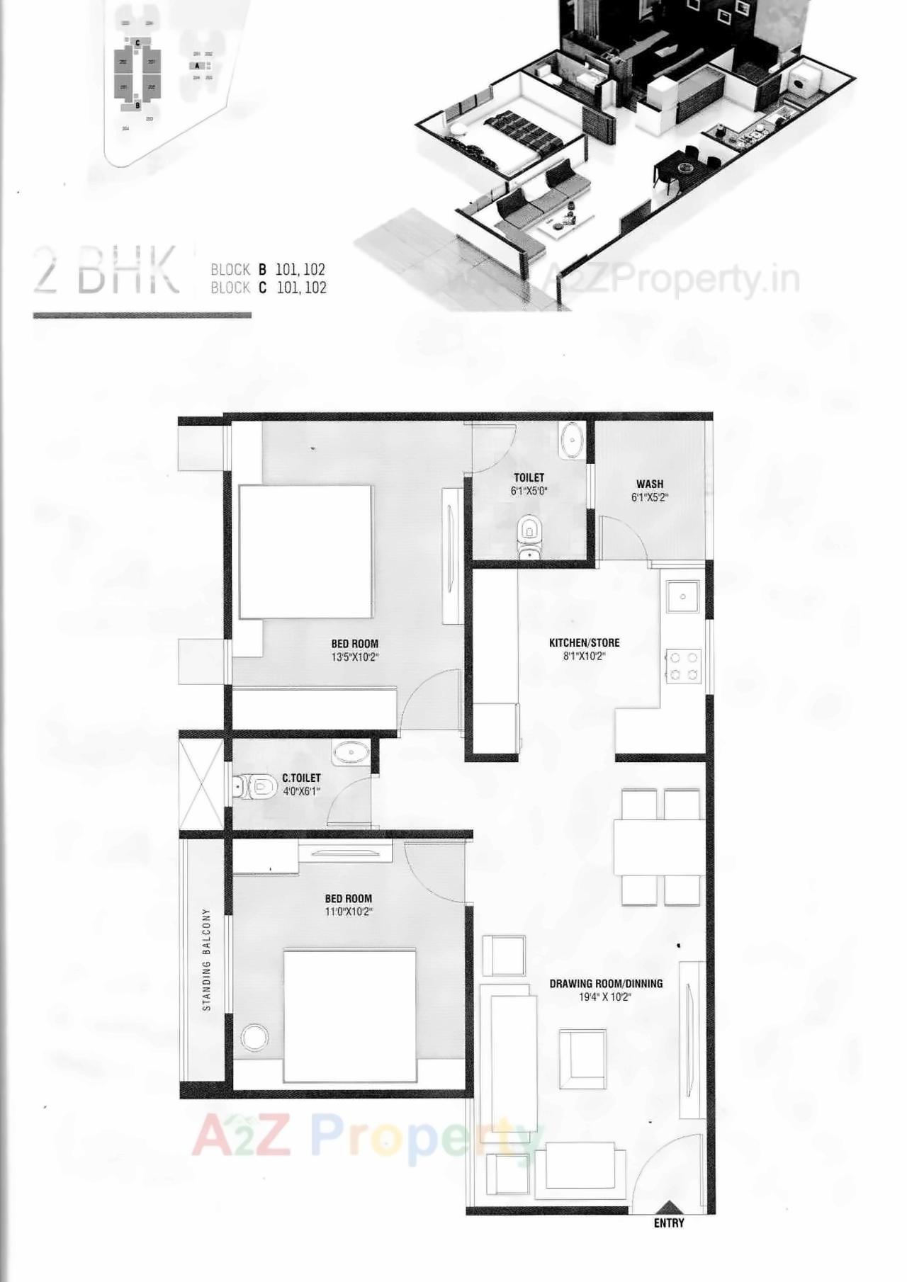 Layout of real estate project Madhav Residency located at Ghuma, Ahmedabad, Gujarat