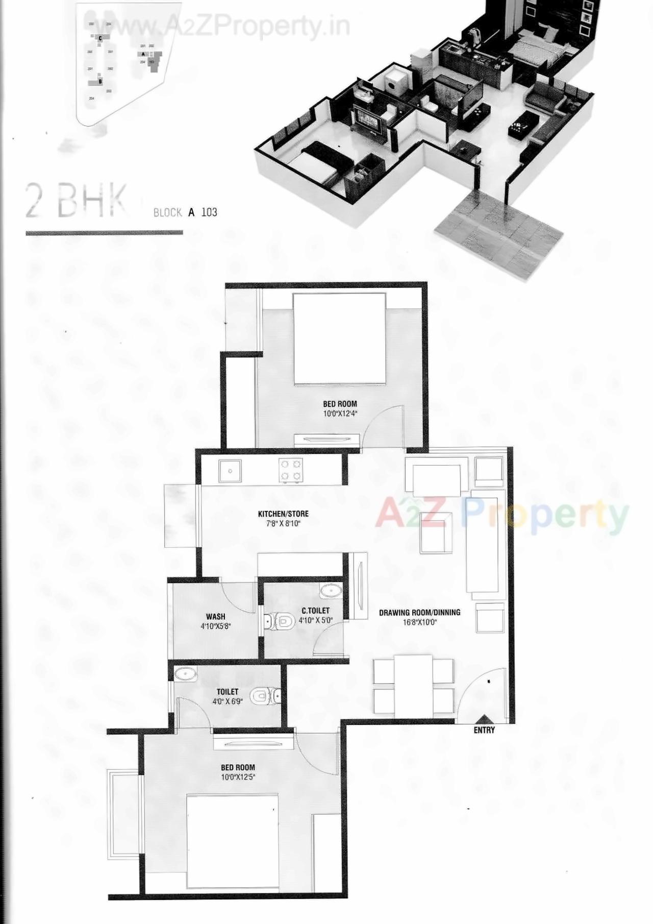 Layout of real estate project Madhav Residency located at Ghuma, Ahmedabad, Gujarat