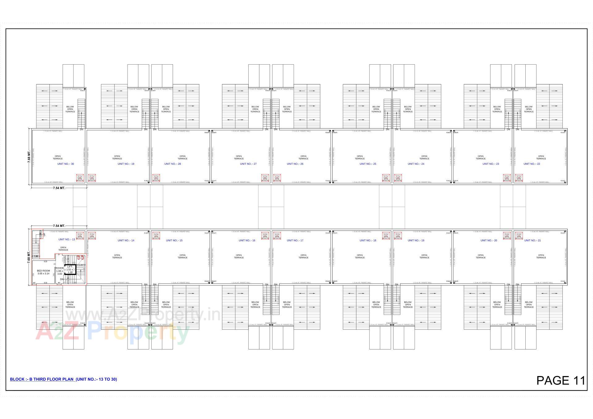 Layout of real estate project Madhav Sthapatya located at Vastral, Ahmedabad, Gujarat