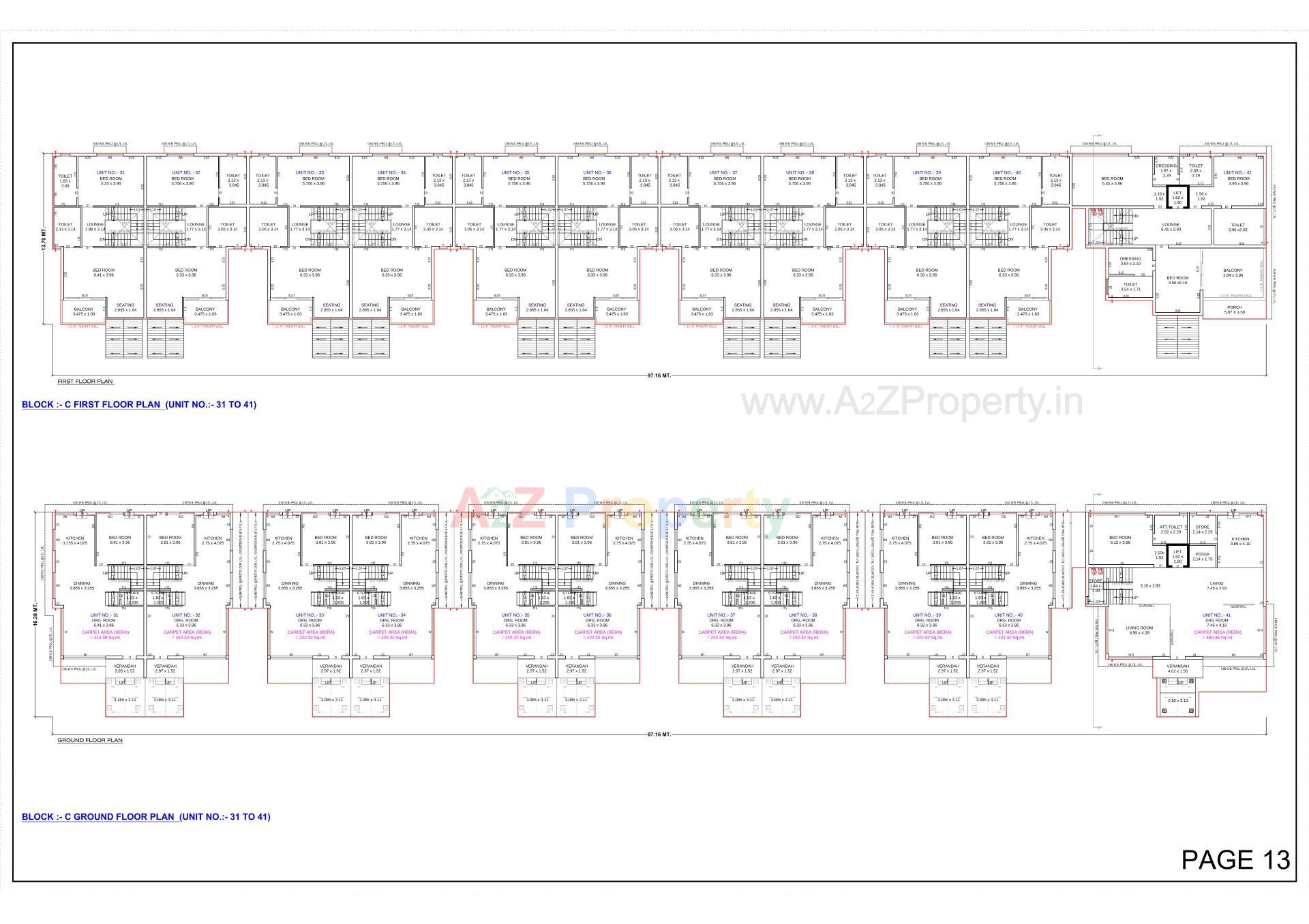 Layout of real estate project Madhav Sthapatya located at Vastral, Ahmedabad, Gujarat