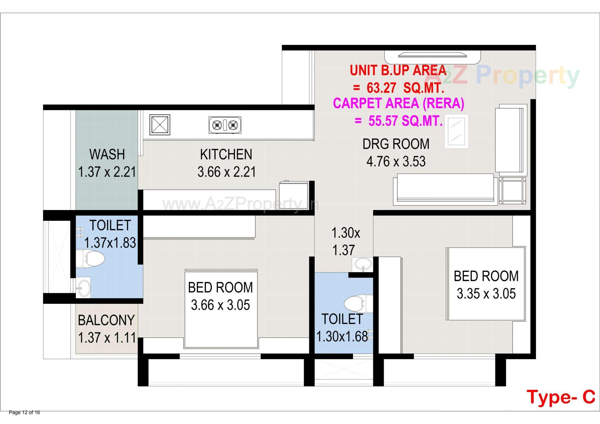 Layout of real estate project Madhav Sureel located at Singarva, Ahmedabad, Gujarat