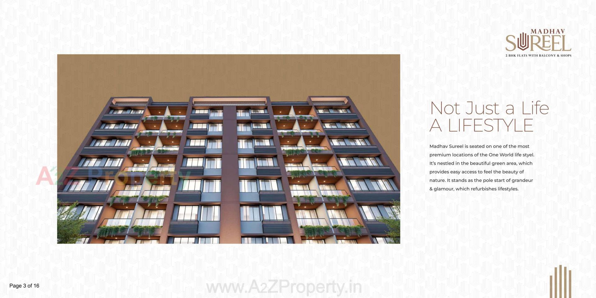 3D Elevation of real estate project Madhav Sureel located at Singarva, Ahmedabad, Gujarat
