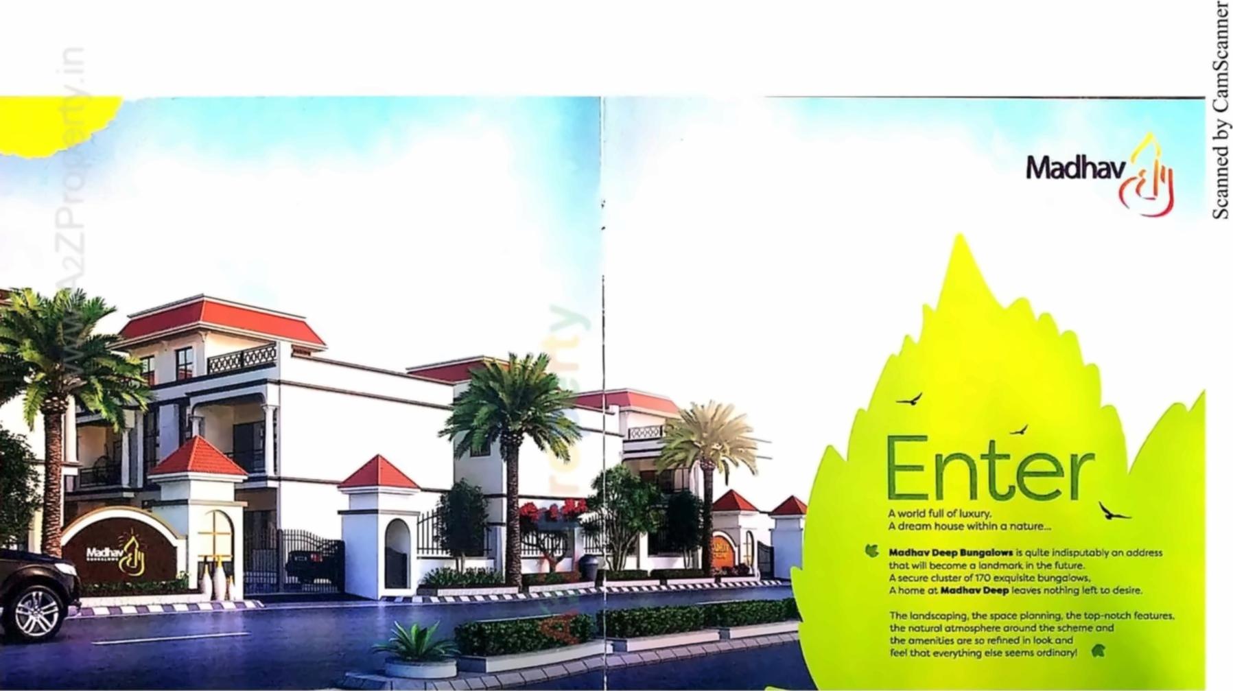 3D Elevation of real estate project Madhavdeep Bunglows located at Kathwada, Ahmedabad, Gujarat