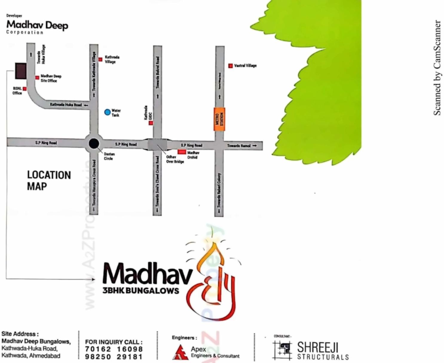  of real estate project Madhavdeep Bunglows located at Kathwada, Ahmedabad, Gujarat