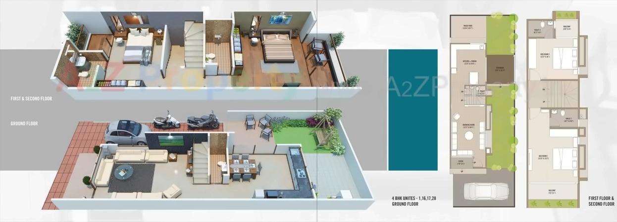 Layout of real estate project Madhuban located at Chharodi, Ahmedabad, Gujarat
