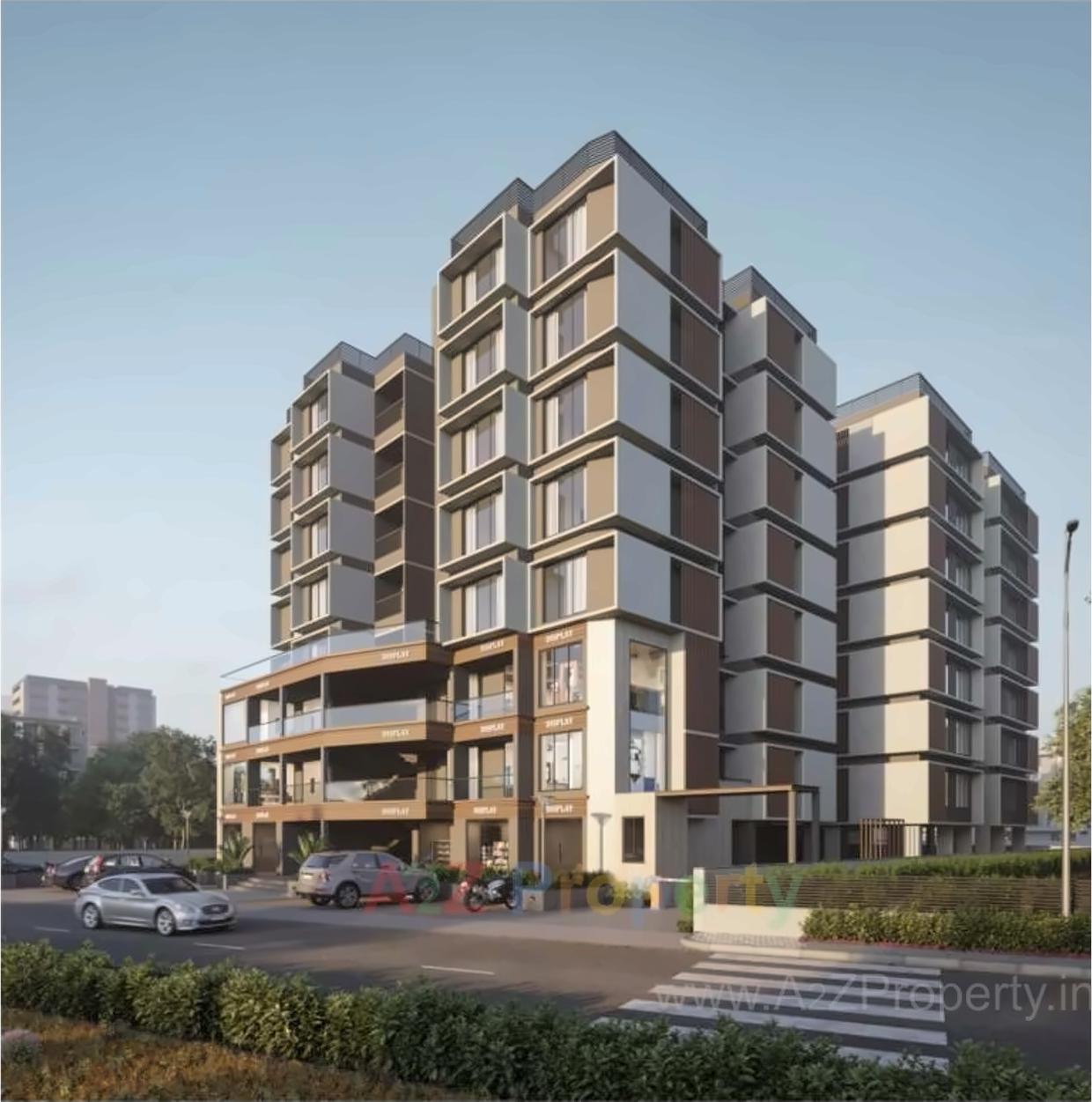 3D Elevation of real estate project Madhuban located at Vadaj, Ahmedabad, Gujarat