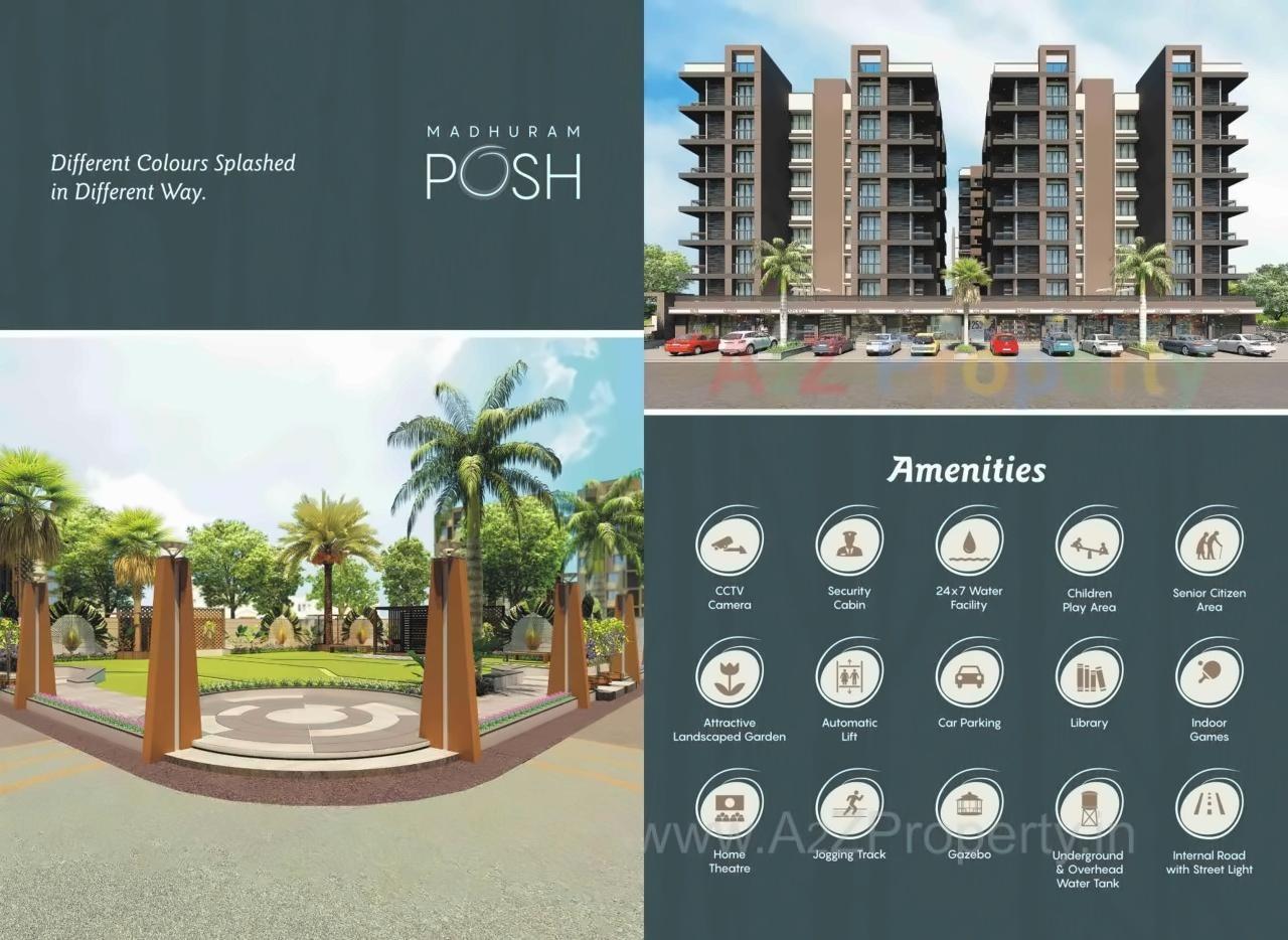  of real estate project Madhuram Posh located at Chandkheda, Ahmedabad, Gujarat