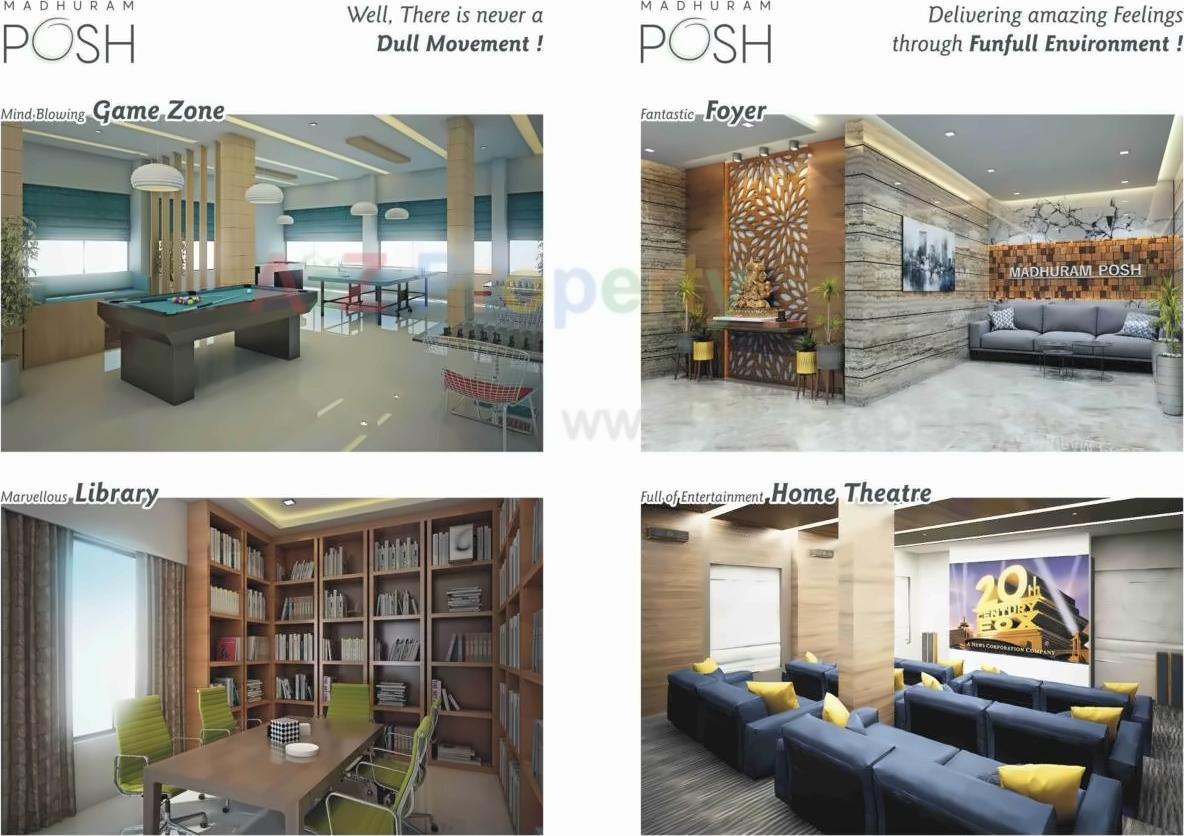 3D Elevation of real estate project Madhuram Posh located at Chandkheda, Ahmedabad, Gujarat