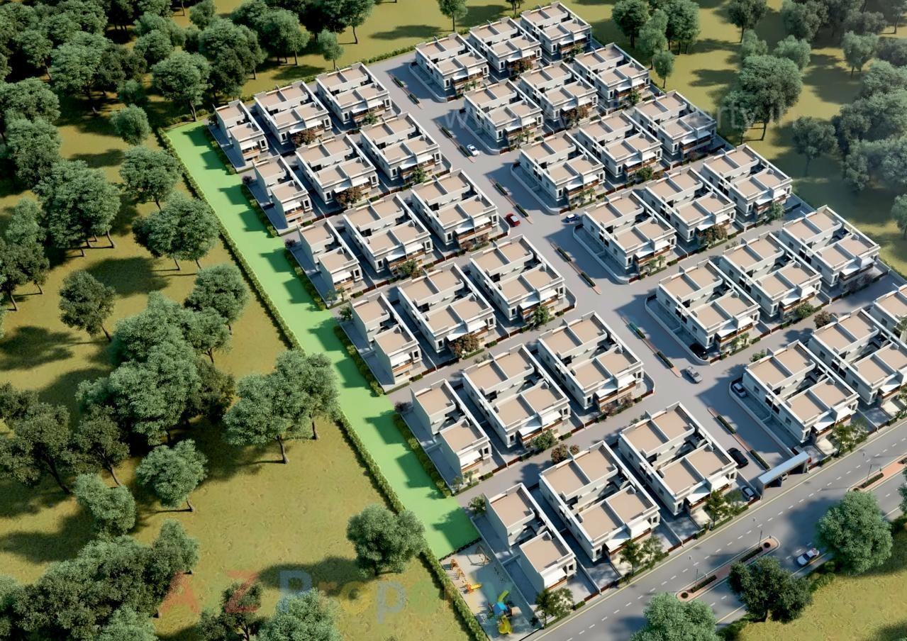 3D Elevation of real estate project Madhuram Residency located at Viramgam, Ahmedabad, Gujarat