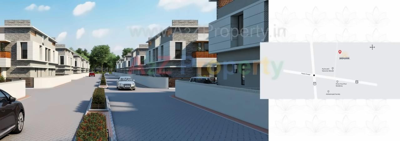 3D Elevation of real estate project Madhuram Residency located at Viramgam, Ahmedabad, Gujarat