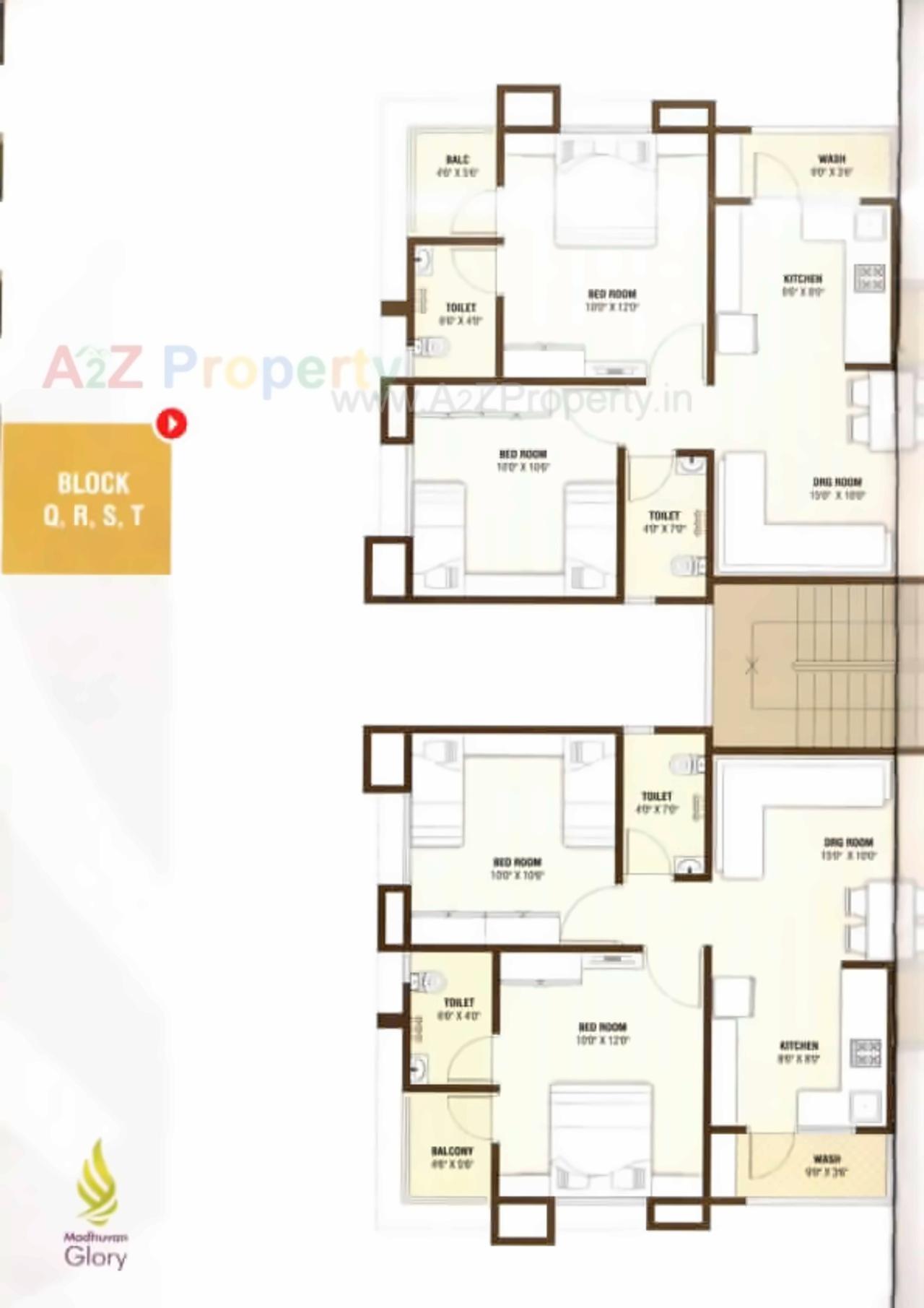 Layout of real estate project Madhuvan Glory Block F , , J located at Naroda, Ahmedabad, Gujarat
