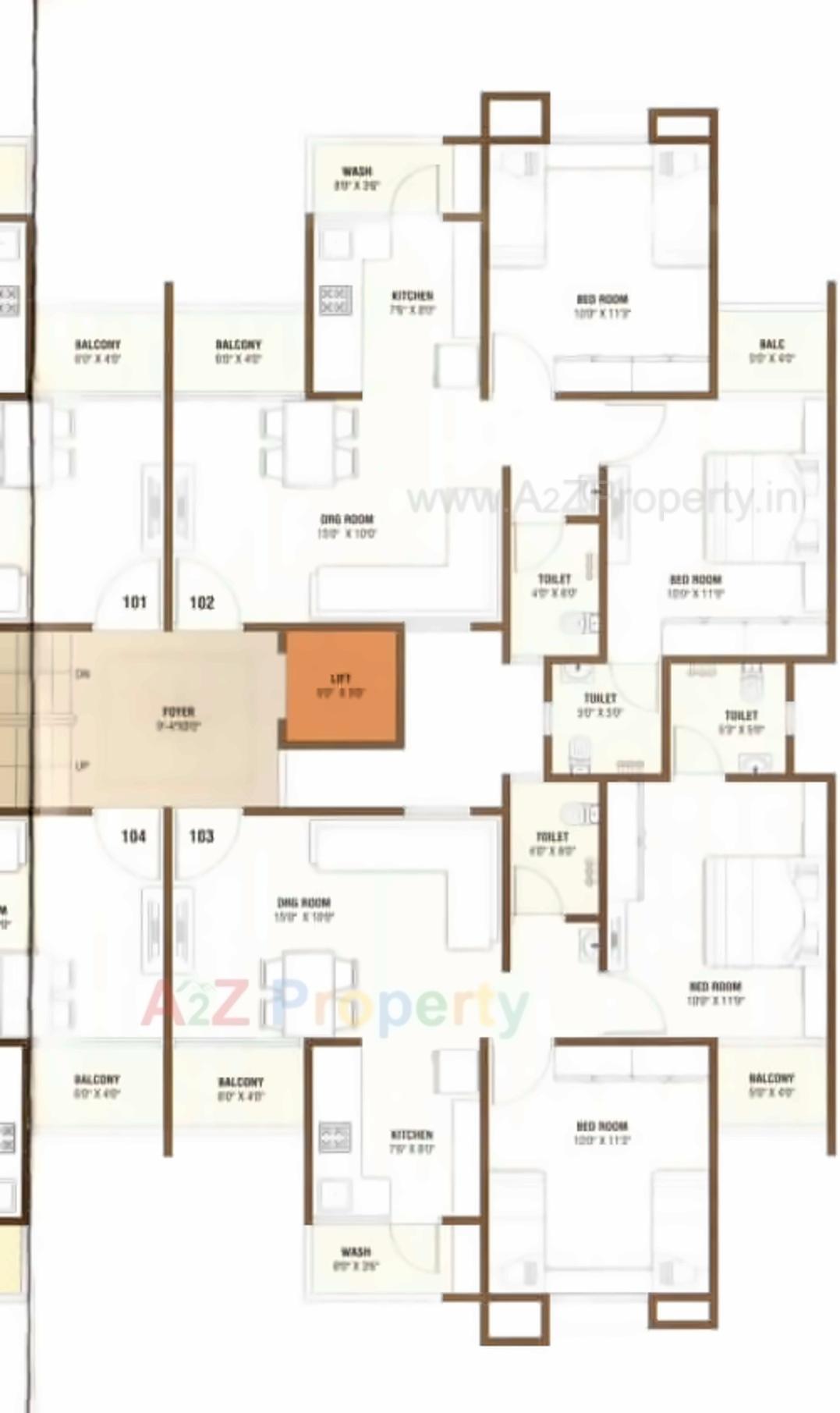 Layout of real estate project Madhuvan Glory Block F , , J located at Naroda, Ahmedabad, Gujarat