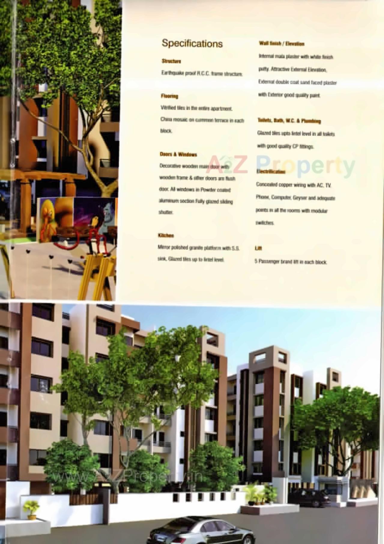 3D Elevation of real estate project Madhuvan Glory Block F , , J located at Naroda, Ahmedabad, Gujarat