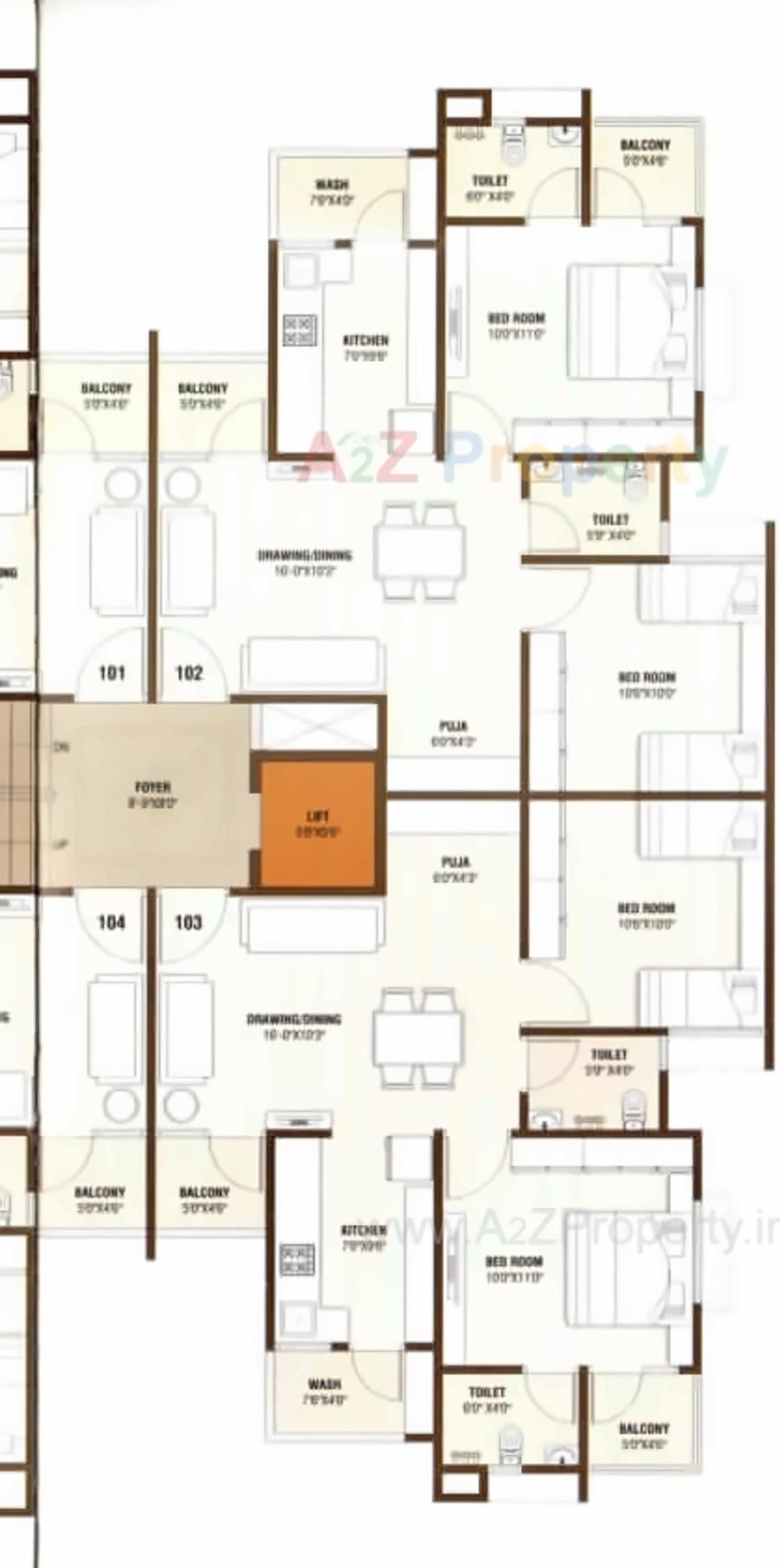 Layout of real estate project Madhuvan Glory Block F , , J located at Naroda, Ahmedabad, Gujarat