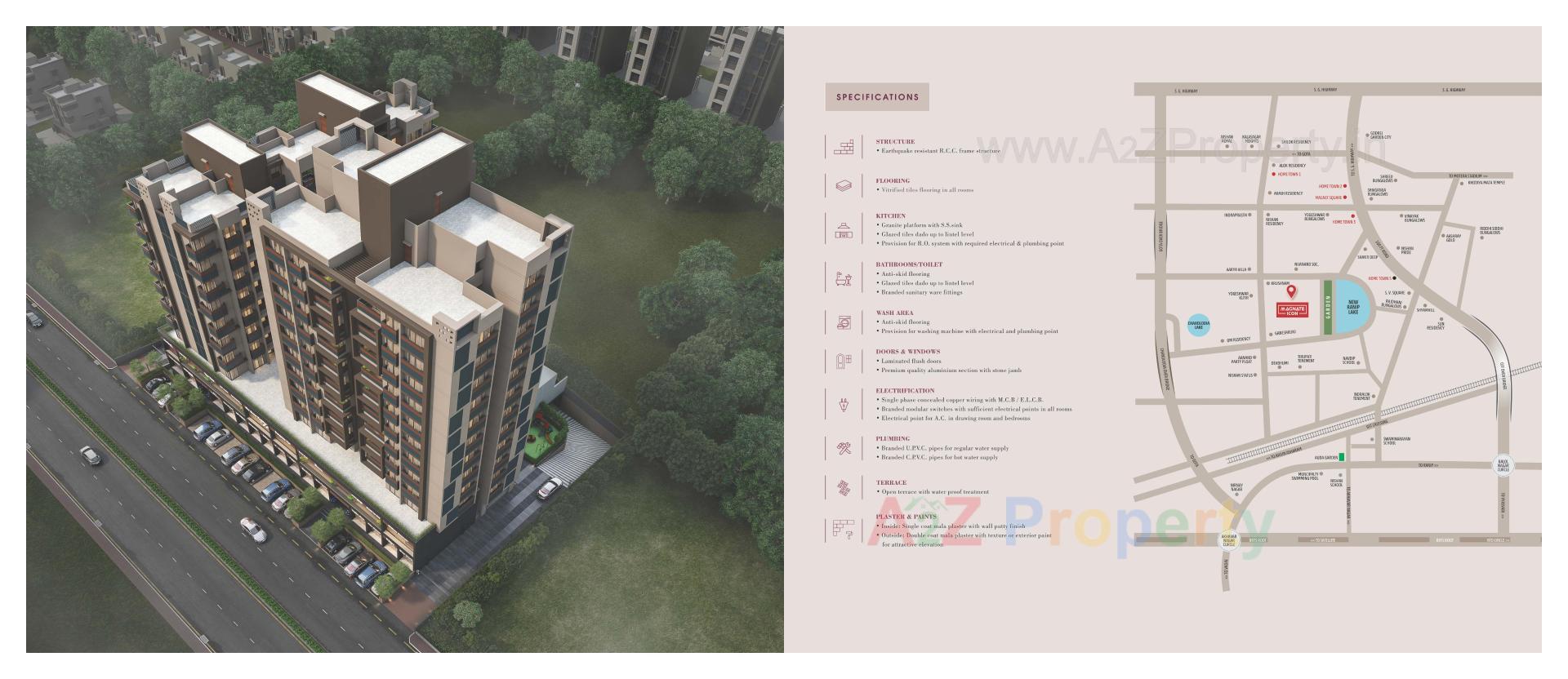 Layout of real estate project Magnate Icon located at Ahmedabad, Ahmedabad, Gujarat